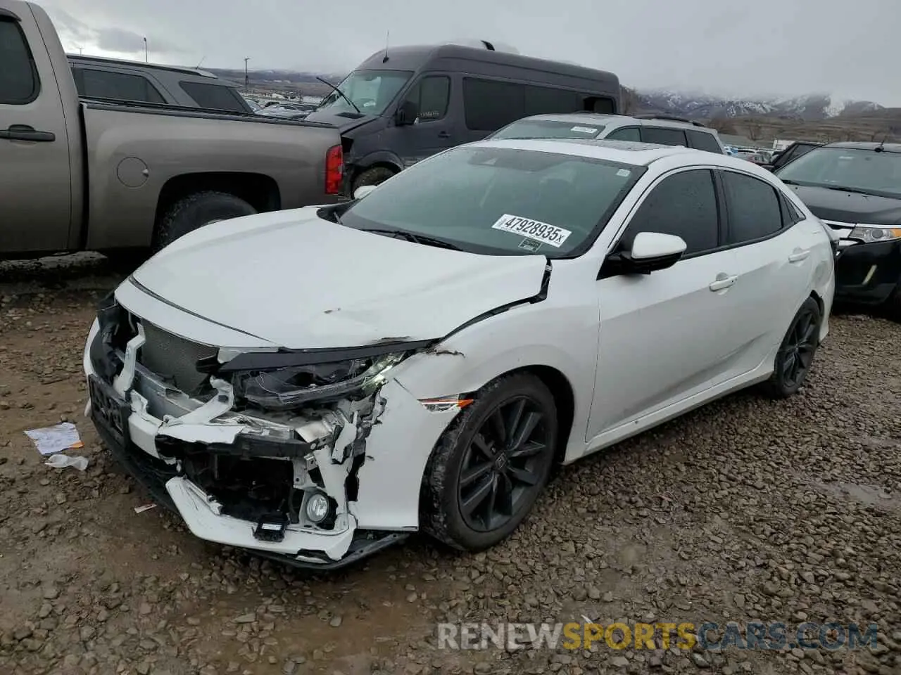 1 Photograph of a damaged car SHHFK7H84LU210872 HONDA CIVIC 2020