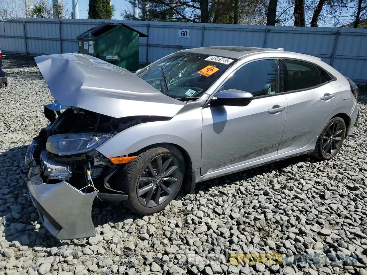1 Photograph of a damaged car SHHFK7H84LU405533 HONDA CIVIC 2020