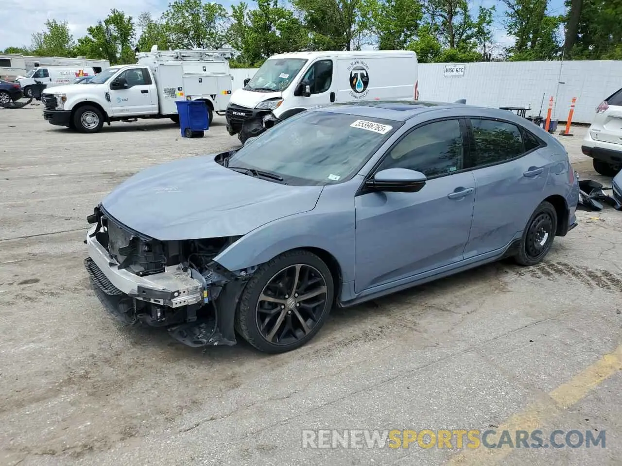 1 Photograph of a damaged car SHHFK7H92LU224990 HONDA CIVIC 2020