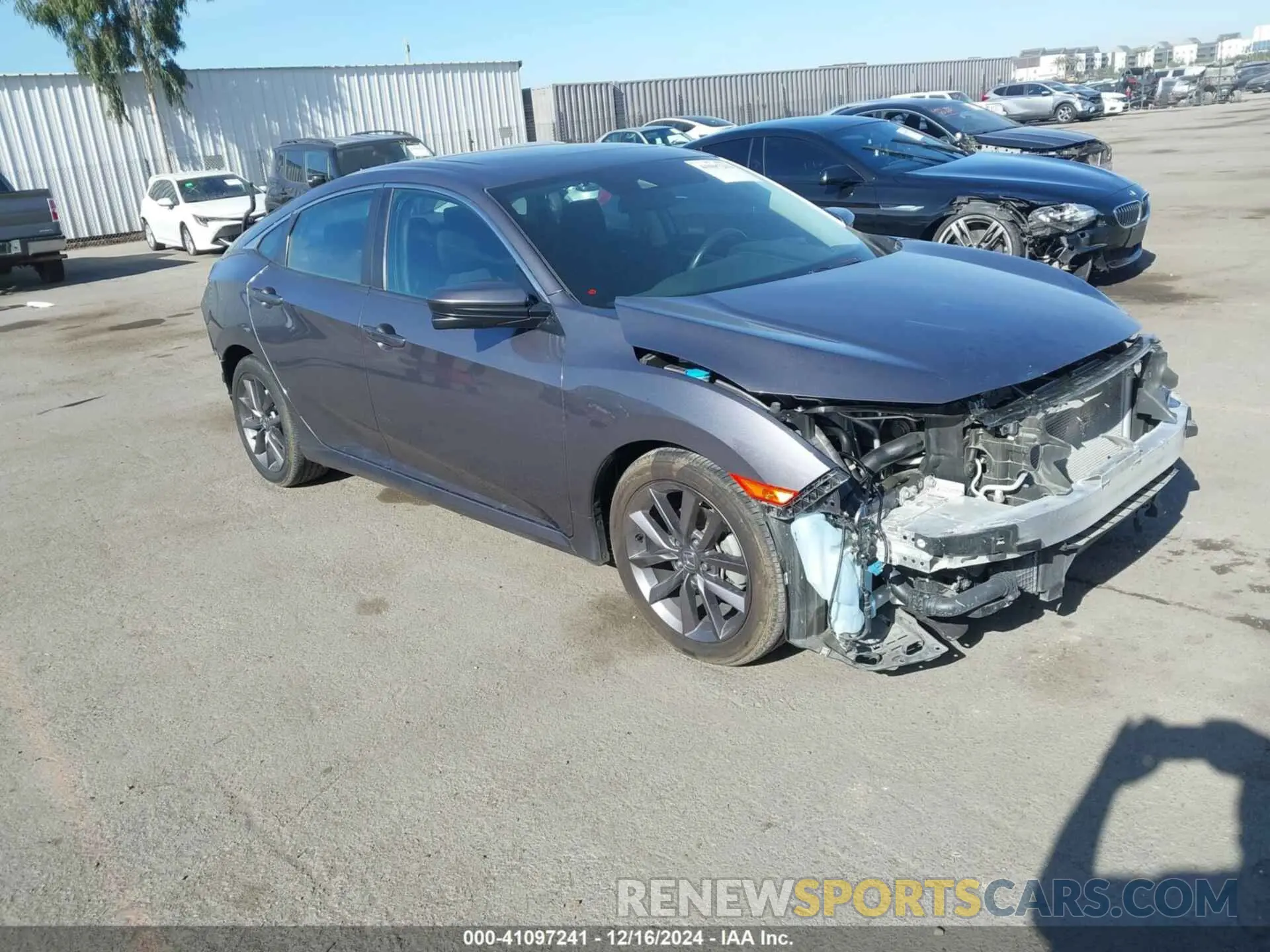 1 Photograph of a damaged car 19XFC1F30ME206537 HONDA CIVIC 2021