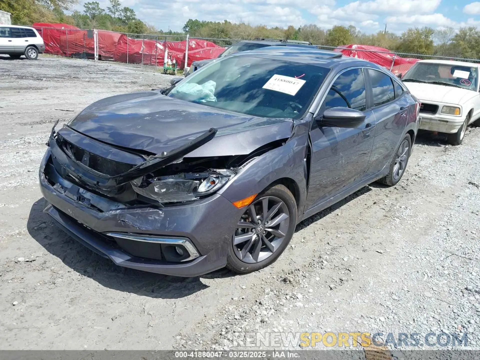 2 Photograph of a damaged car 19XFC1F33ME012262 HONDA CIVIC 2021