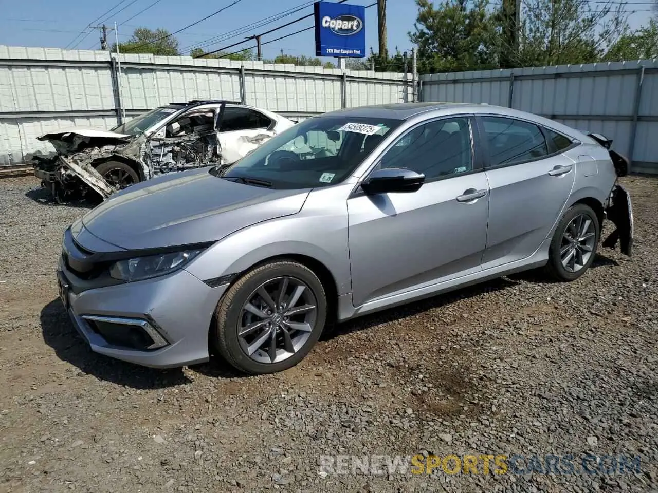 1 Photograph of a damaged car 19XFC1F33ME208329 HONDA CIVIC 2021