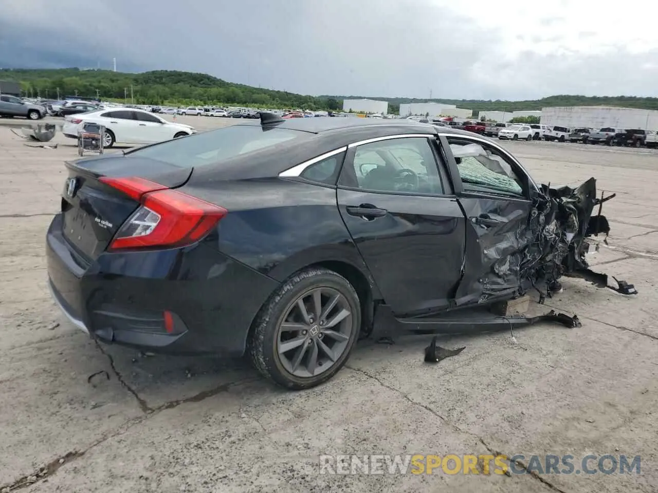 3 Photograph of a damaged car 19XFC1F35ME000596 HONDA CIVIC 2021