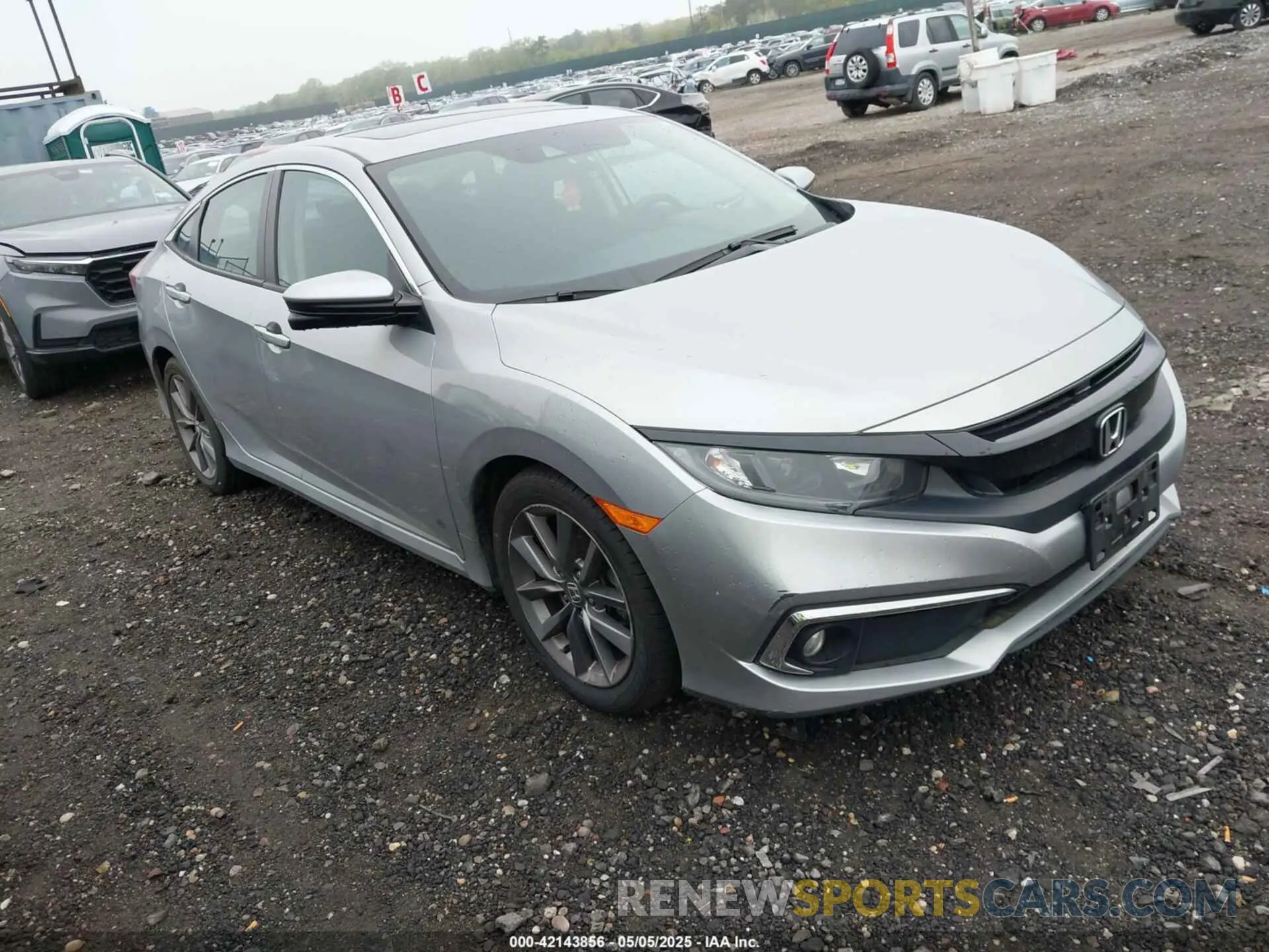 1 Photograph of a damaged car 19XFC1F35ME201723 HONDA CIVIC 2021