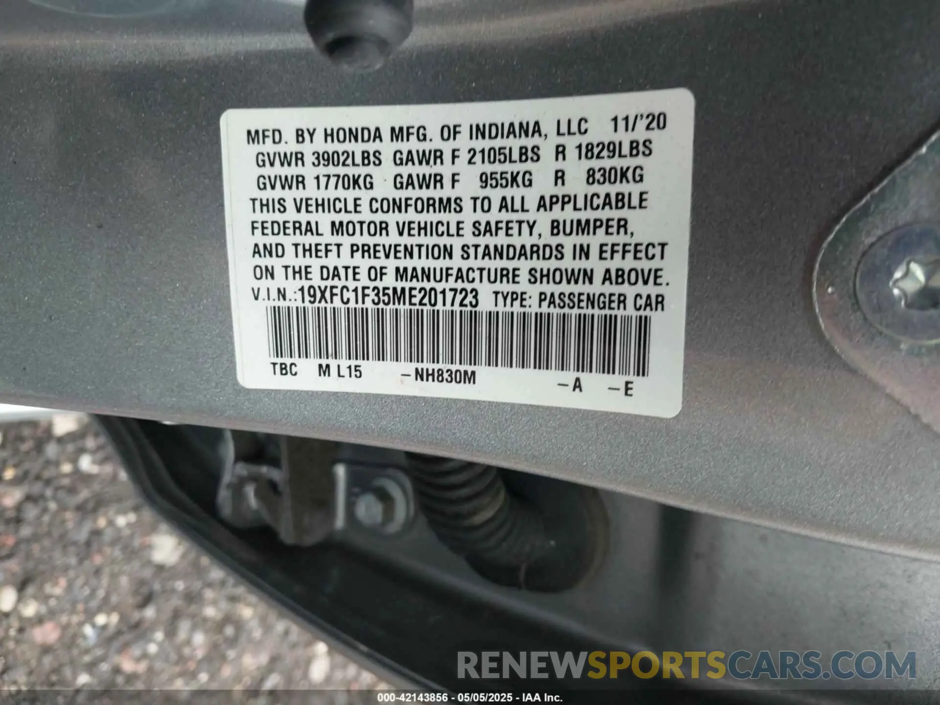 9 Photograph of a damaged car 19XFC1F35ME201723 HONDA CIVIC 2021