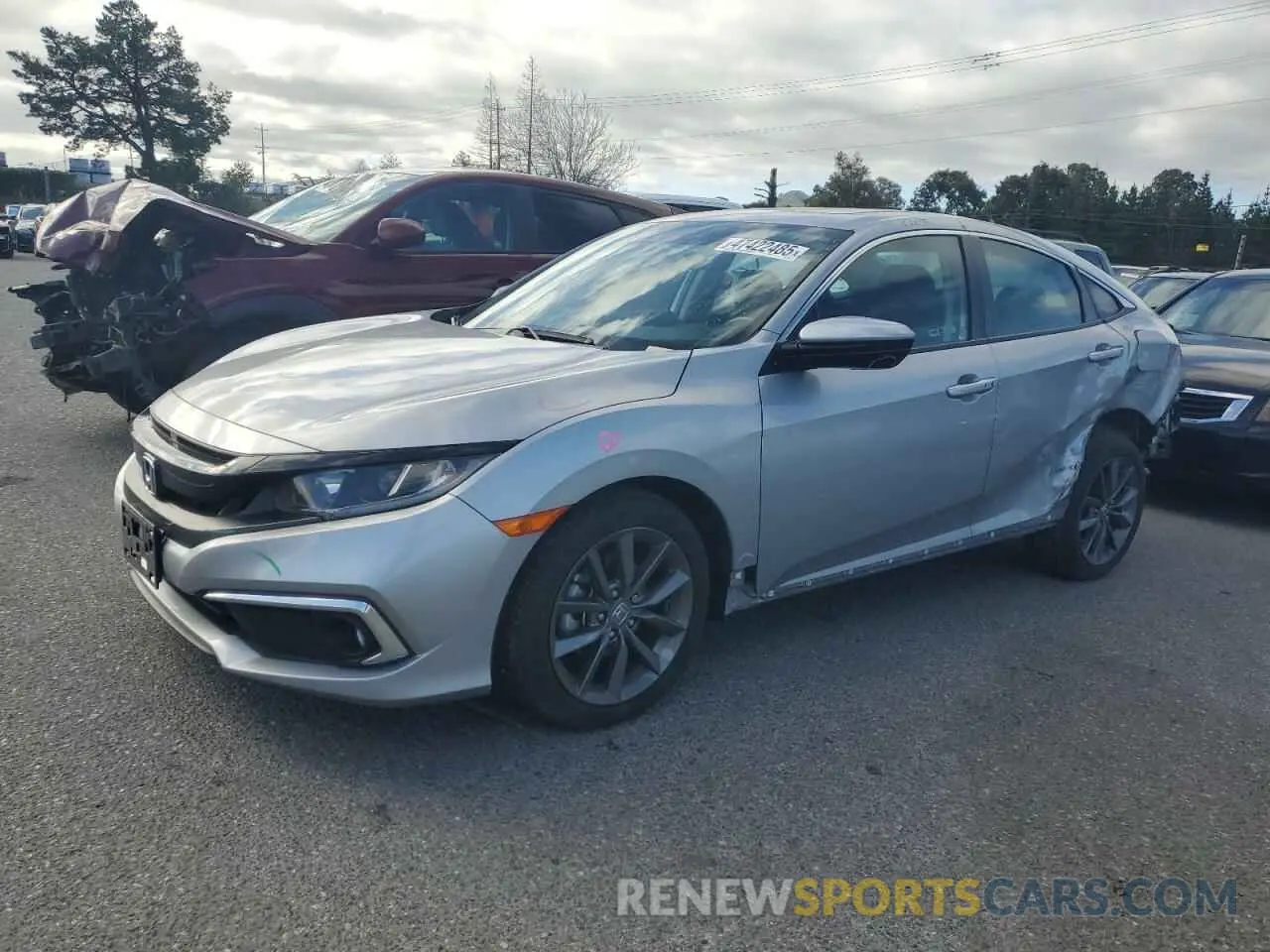 1 Photograph of a damaged car 19XFC1F35ME202953 HONDA CIVIC 2021