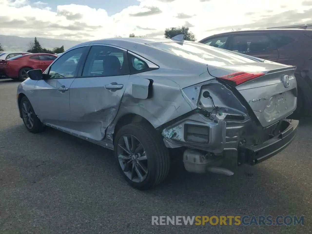 2 Photograph of a damaged car 19XFC1F35ME202953 HONDA CIVIC 2021