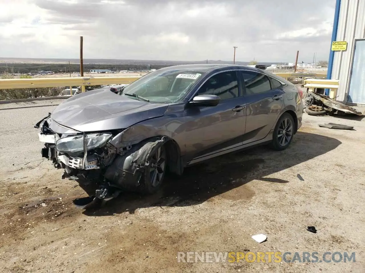 1 Photograph of a damaged car 19XFC1F36ME002731 HONDA CIVIC 2021