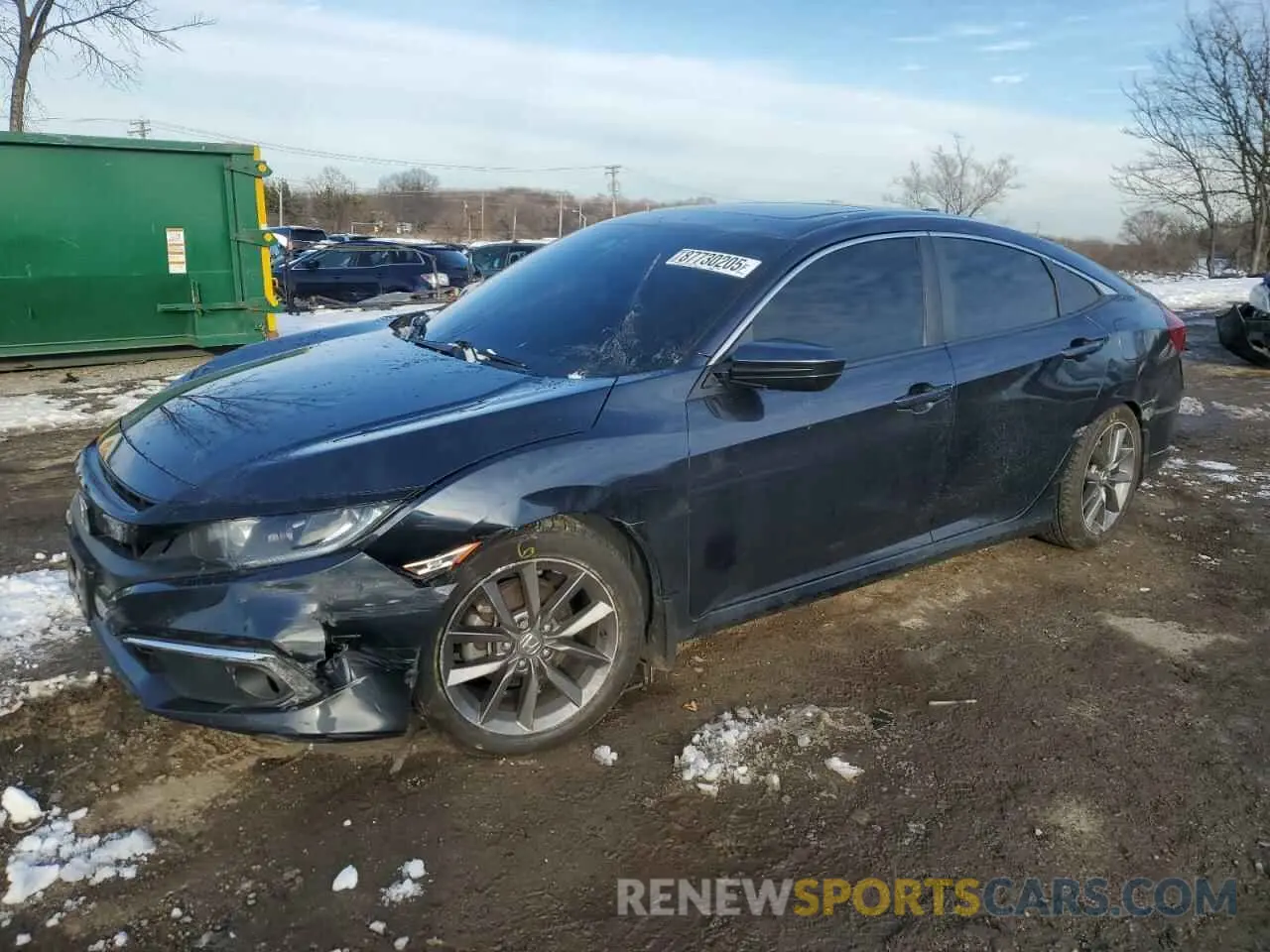 1 Photograph of a damaged car 19XFC1F36ME208437 HONDA CIVIC 2021