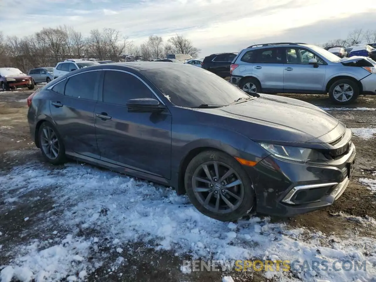 4 Photograph of a damaged car 19XFC1F36ME208437 HONDA CIVIC 2021