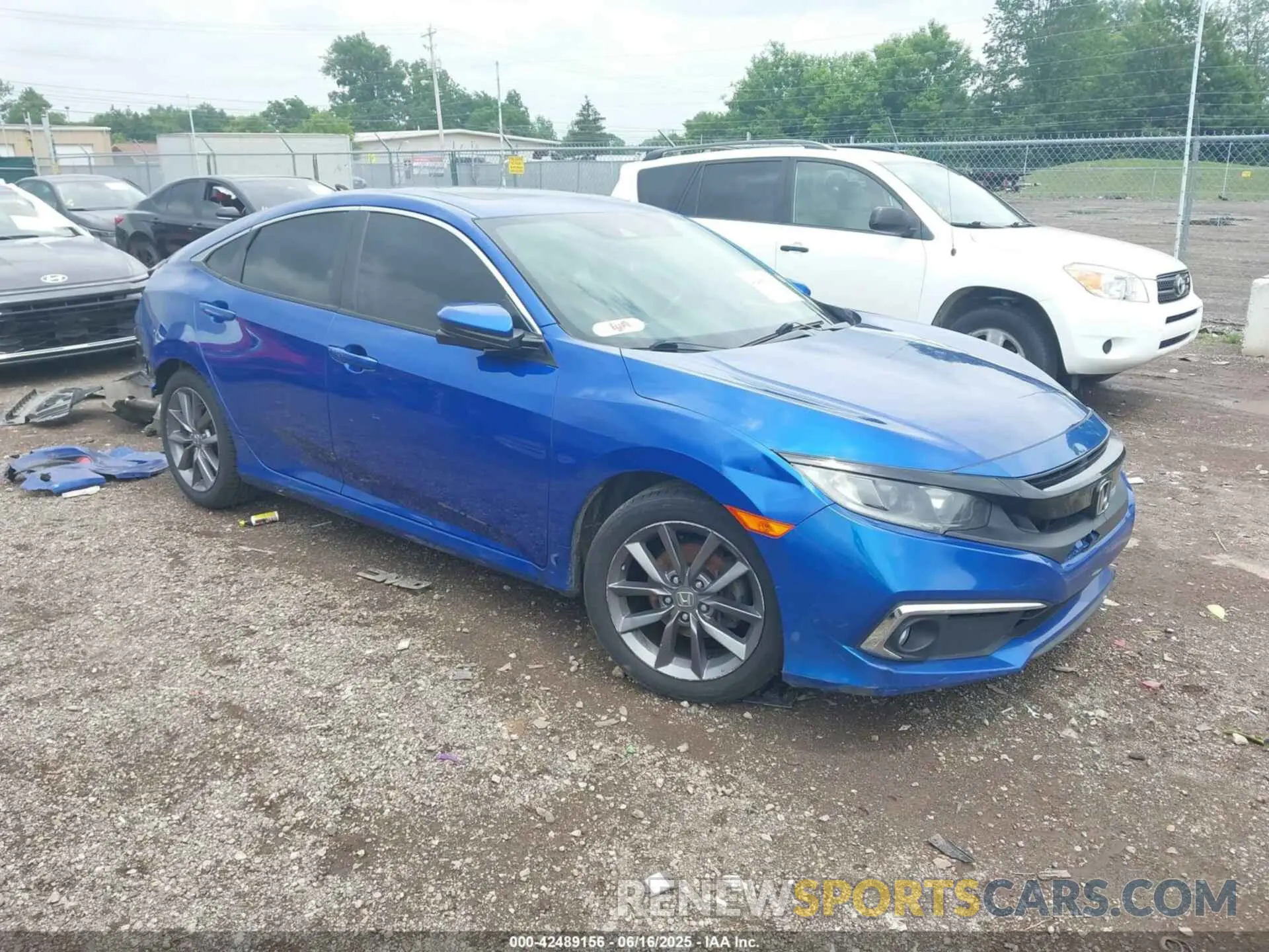 1 Photograph of a damaged car 19XFC1F37ME006707 HONDA CIVIC 2021
