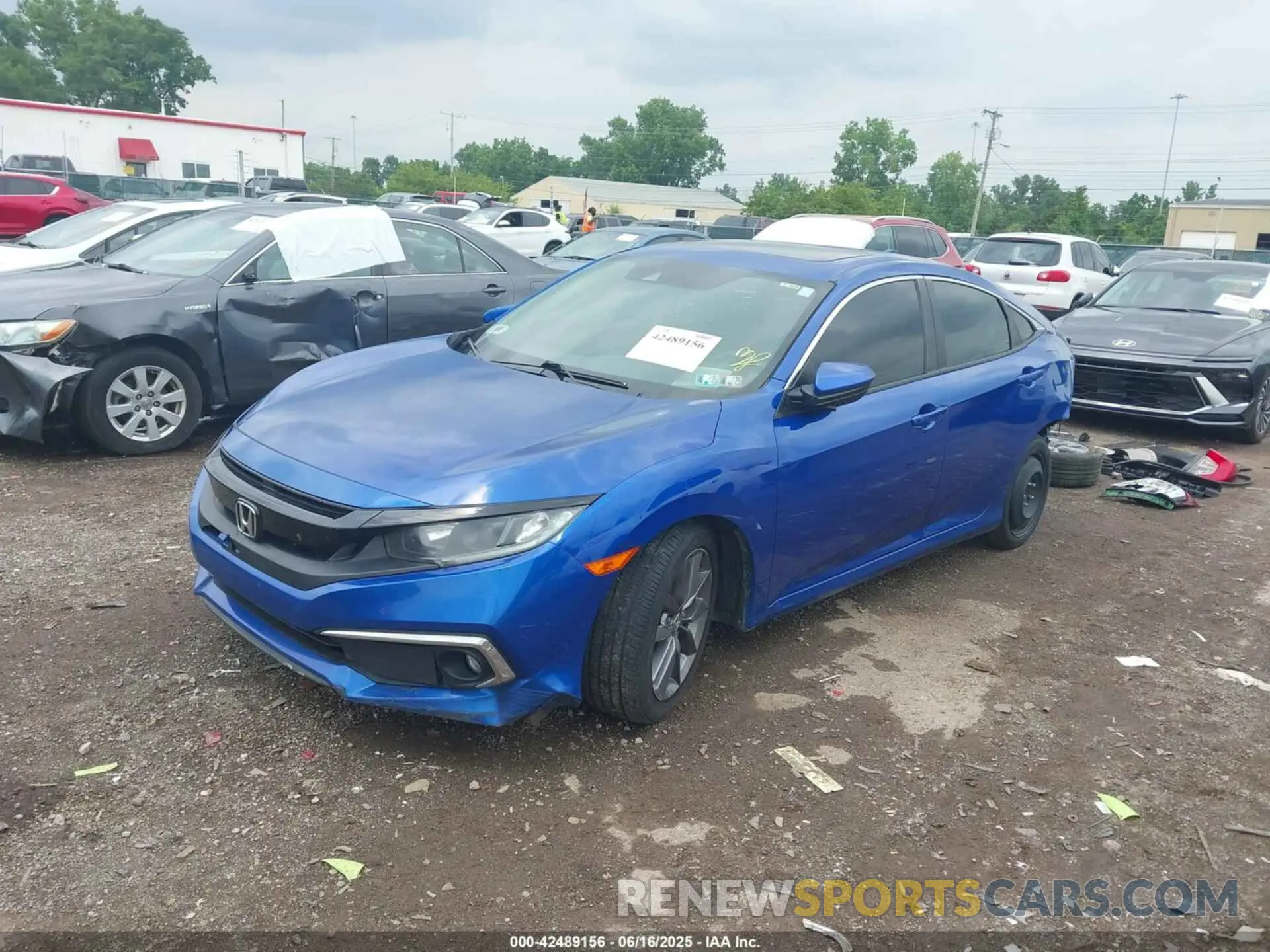 2 Photograph of a damaged car 19XFC1F37ME006707 HONDA CIVIC 2021