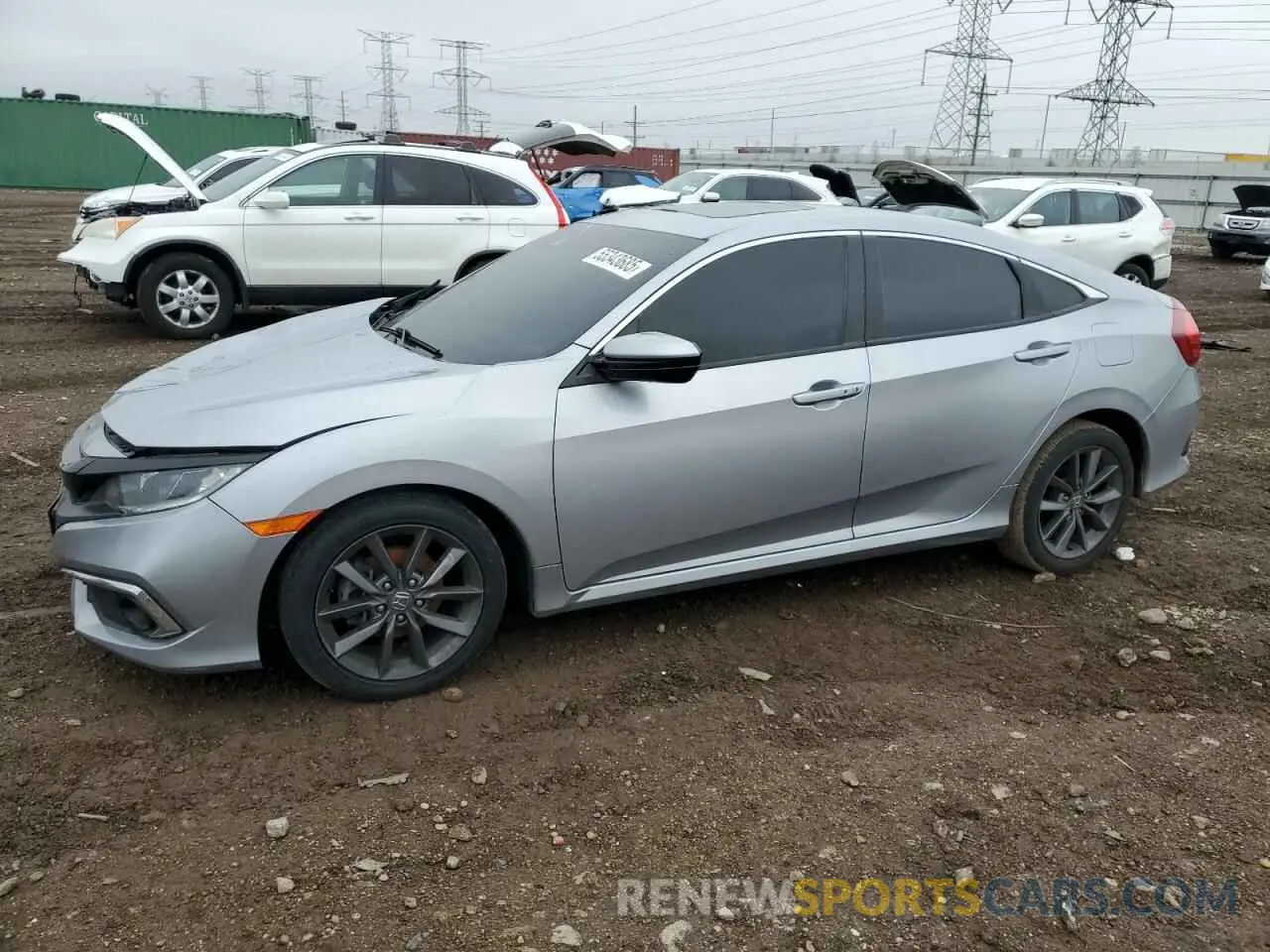 1 Photograph of a damaged car 19XFC1F37ME006853 HONDA CIVIC 2021