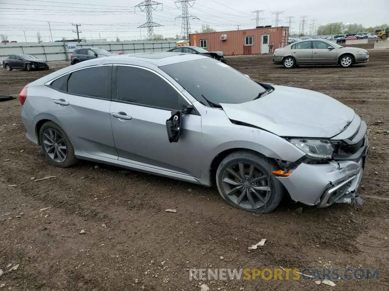 4 Photograph of a damaged car 19XFC1F37ME006853 HONDA CIVIC 2021