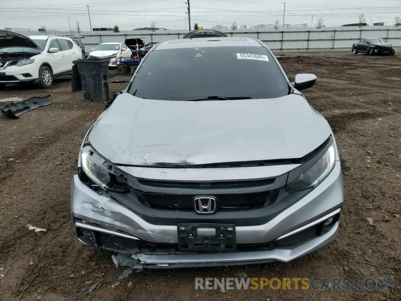 5 Photograph of a damaged car 19XFC1F37ME006853 HONDA CIVIC 2021