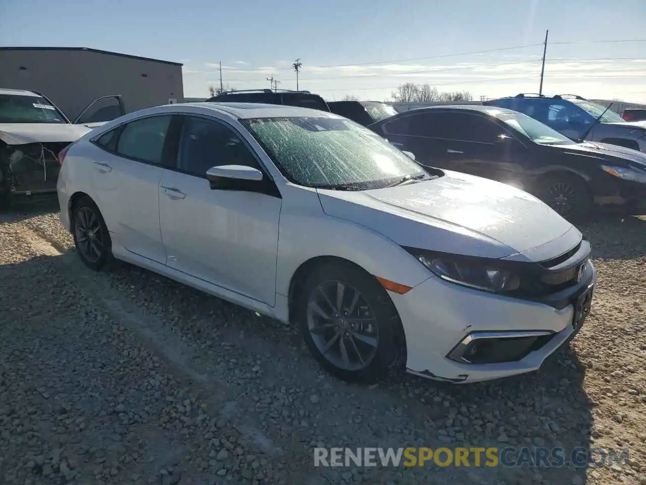 4 Photograph of a damaged car 19XFC1F37ME008991 HONDA CIVIC 2021