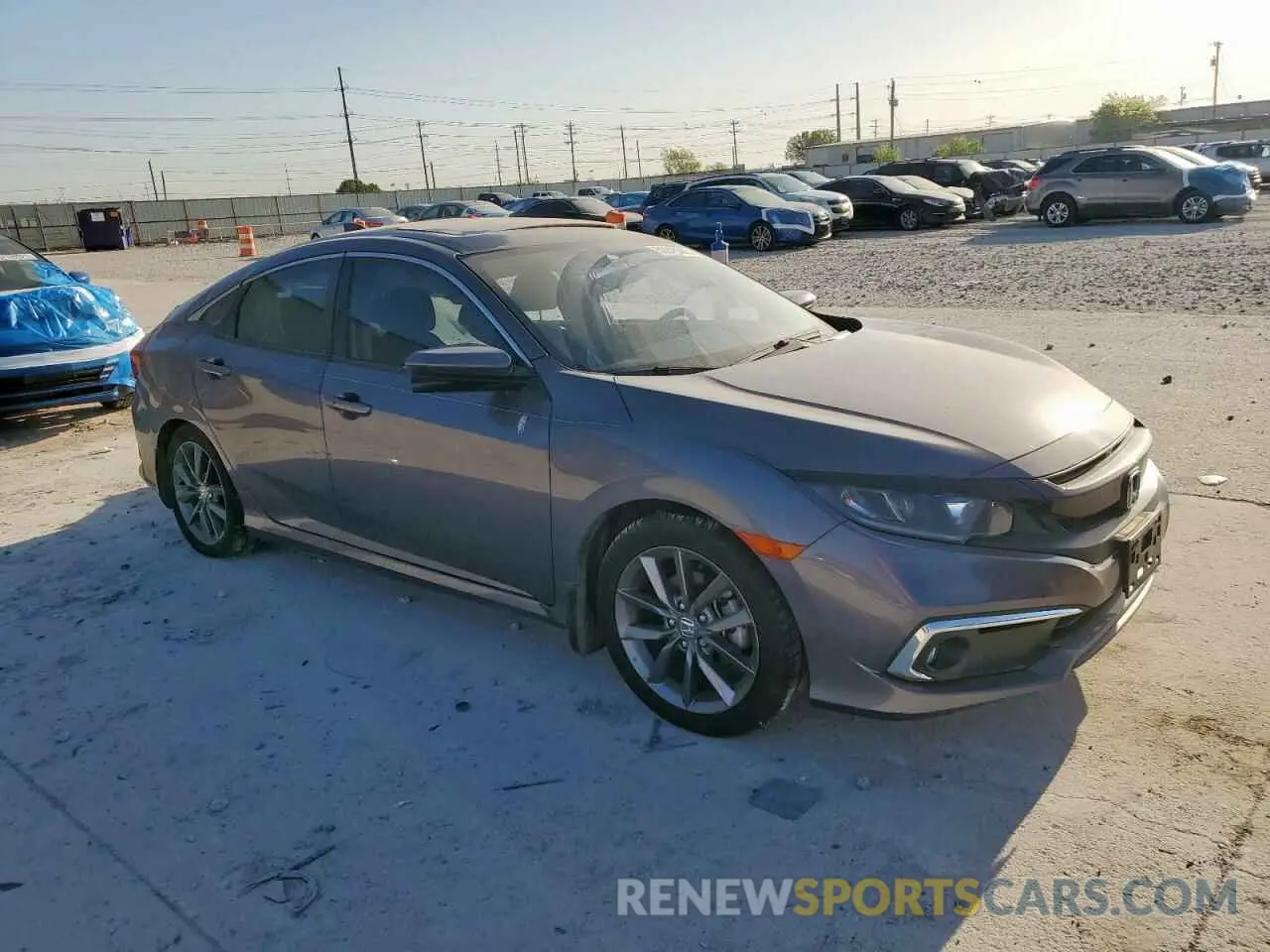 4 Photograph of a damaged car 19XFC1F37ME009753 HONDA CIVIC 2021