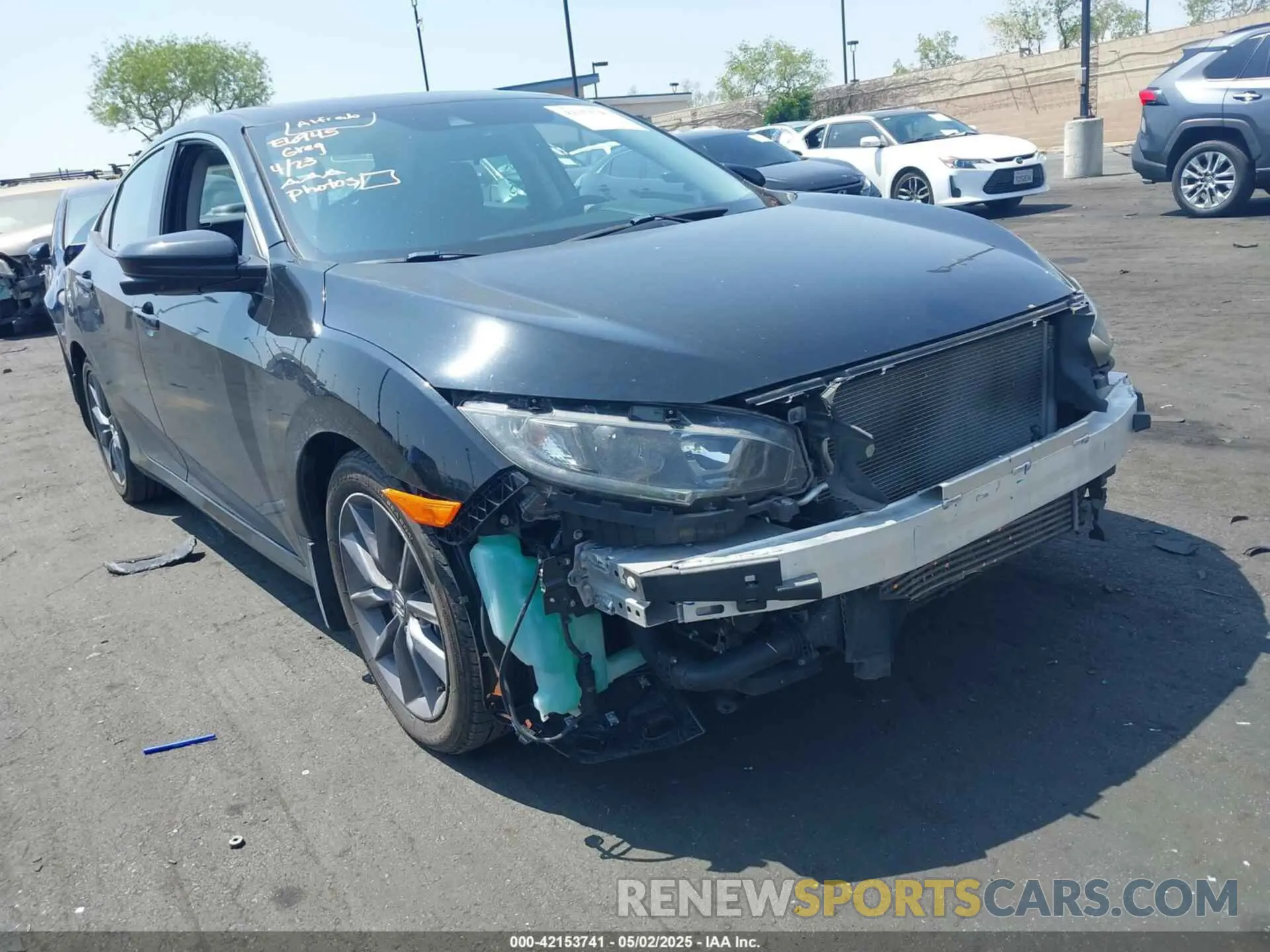 1 Photograph of a damaged car 19XFC1F37ME205238 HONDA CIVIC 2021