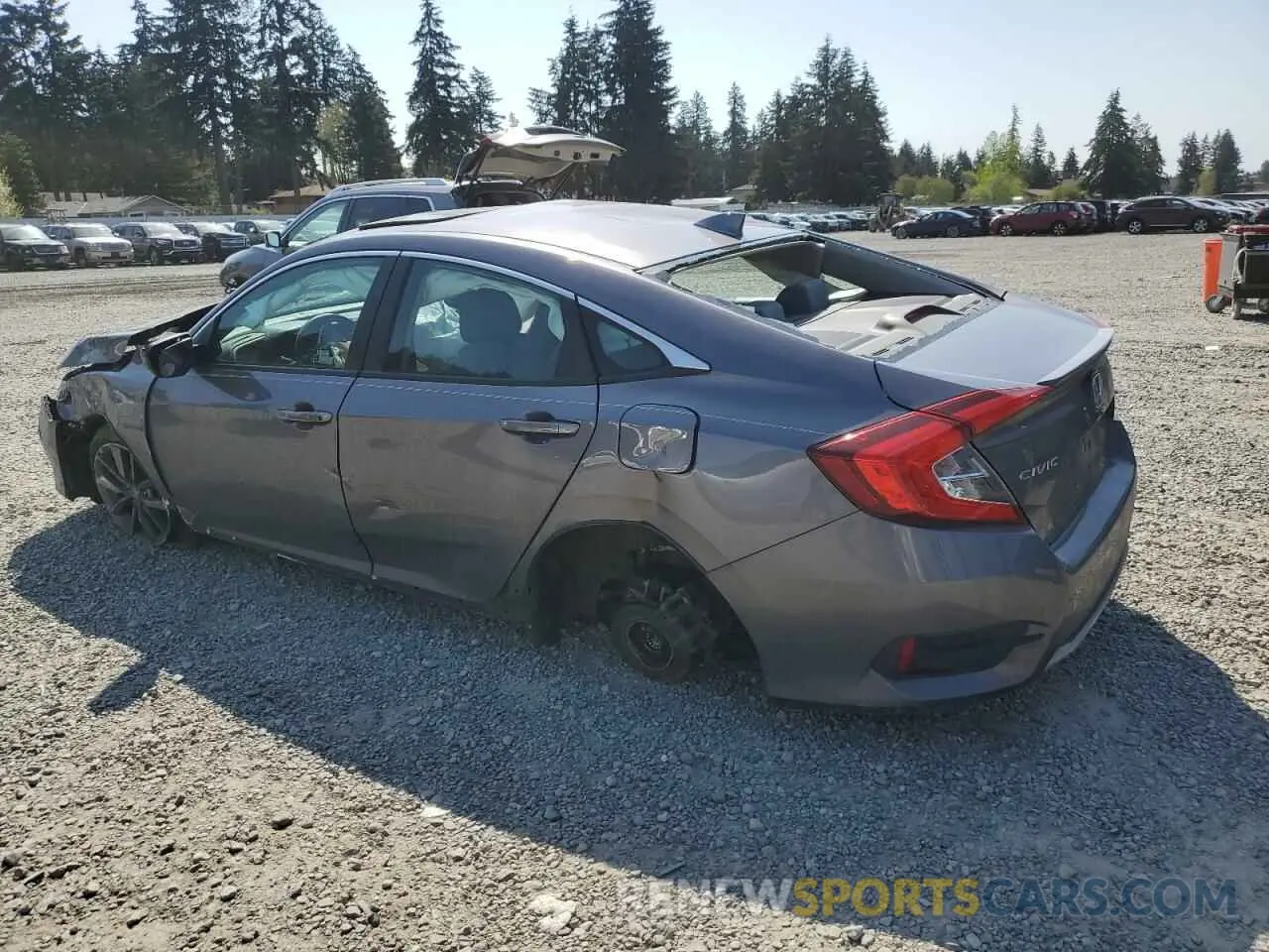2 Photograph of a damaged car 19XFC1F38ME202543 HONDA CIVIC 2021