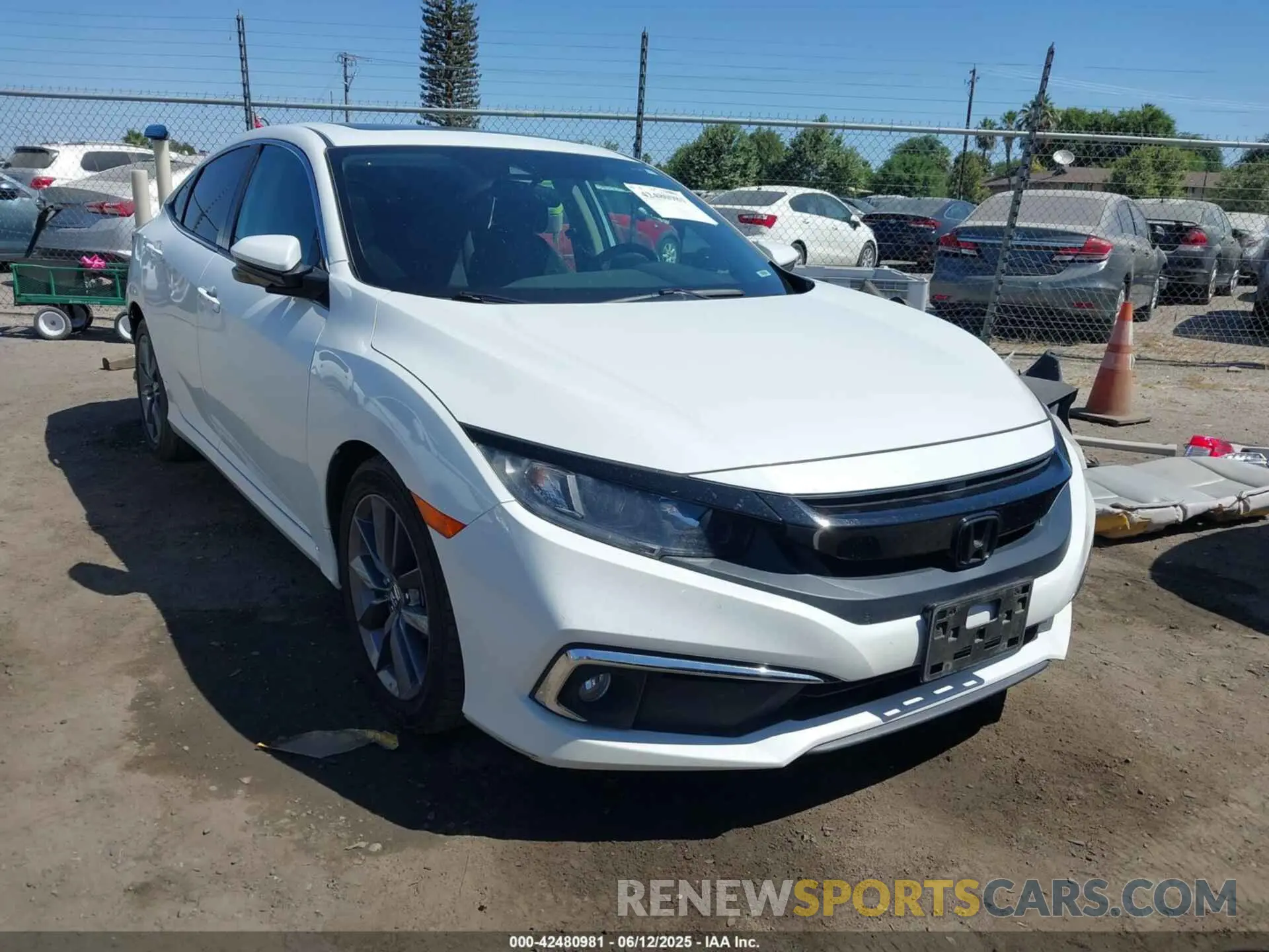 1 Photograph of a damaged car 19XFC1F38ME205751 HONDA CIVIC 2021