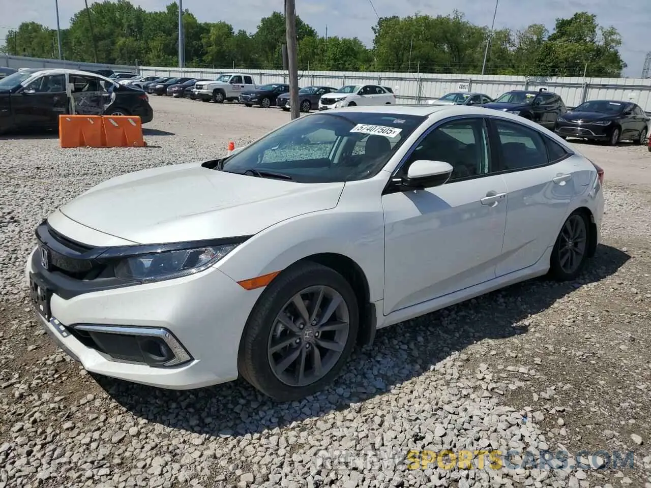 1 Photograph of a damaged car 19XFC1F39ME012010 HONDA CIVIC 2021
