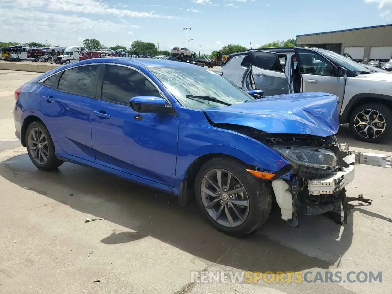 4 Photograph of a damaged car 19XFC1F39ME012444 HONDA CIVIC 2021