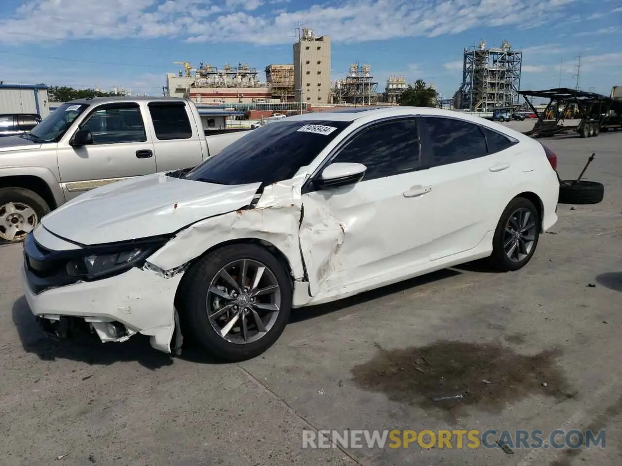 1 Photograph of a damaged car 19XFC1F39ME012816 HONDA CIVIC 2021