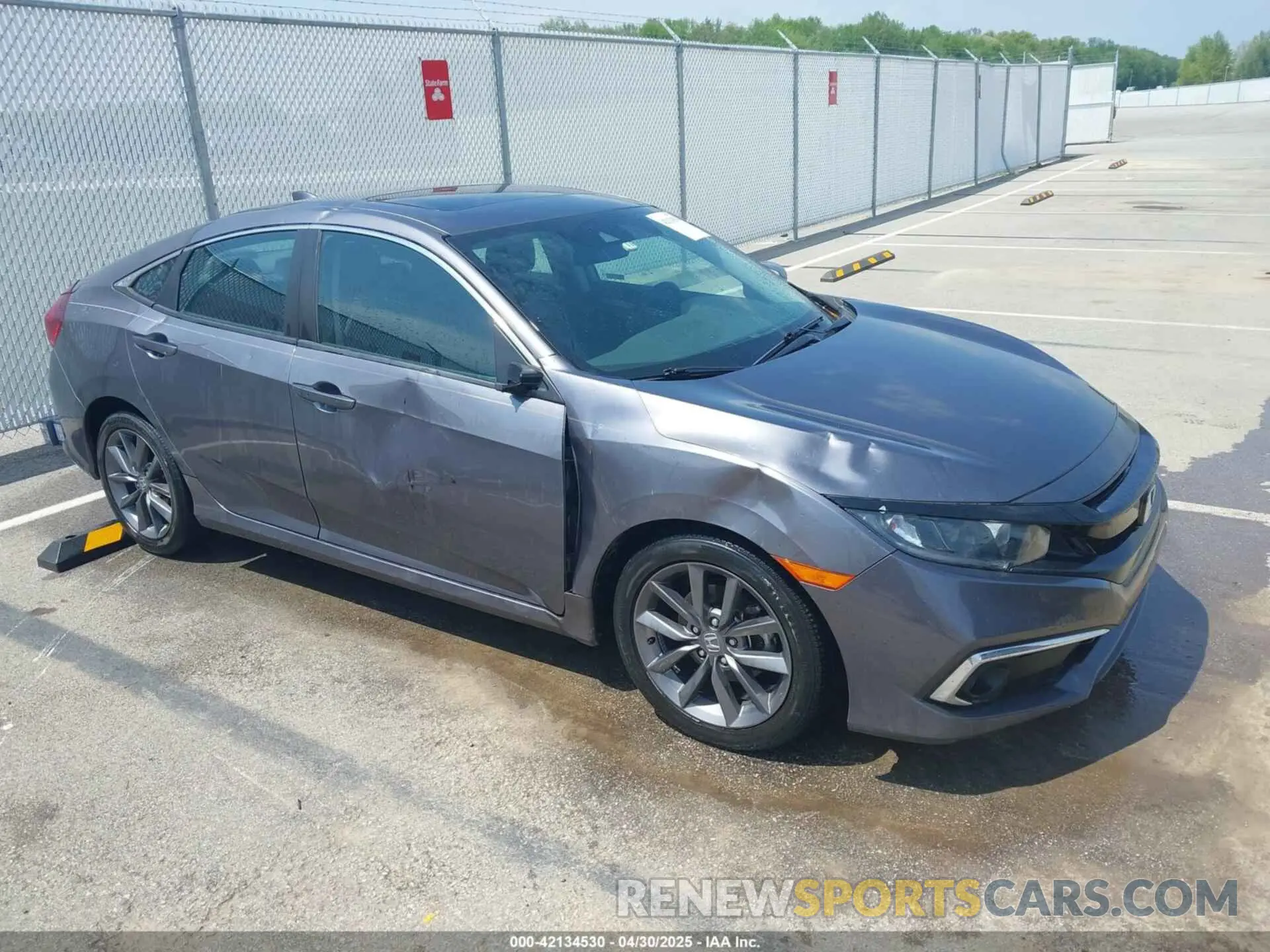 1 Photograph of a damaged car 19XFC1F3XME009794 HONDA CIVIC 2021