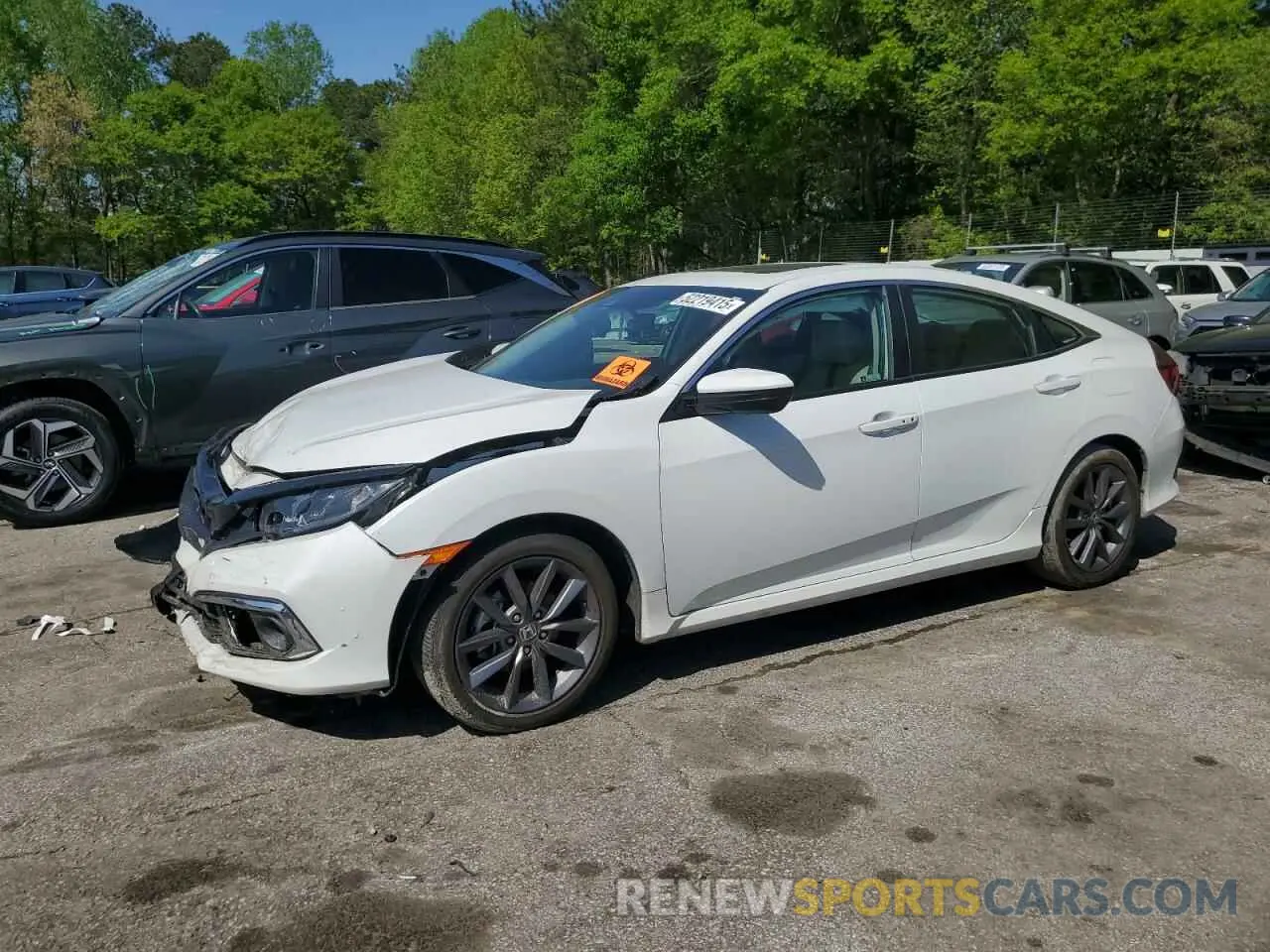 1 Photograph of a damaged car 19XFC1F78ME009165 HONDA CIVIC 2021