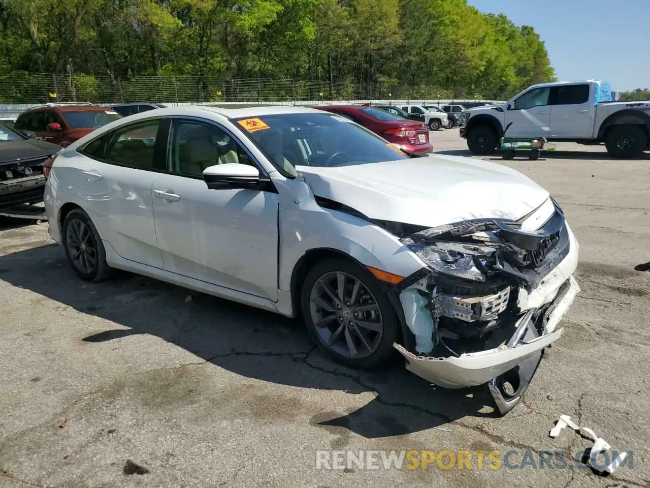 4 Photograph of a damaged car 19XFC1F78ME009165 HONDA CIVIC 2021