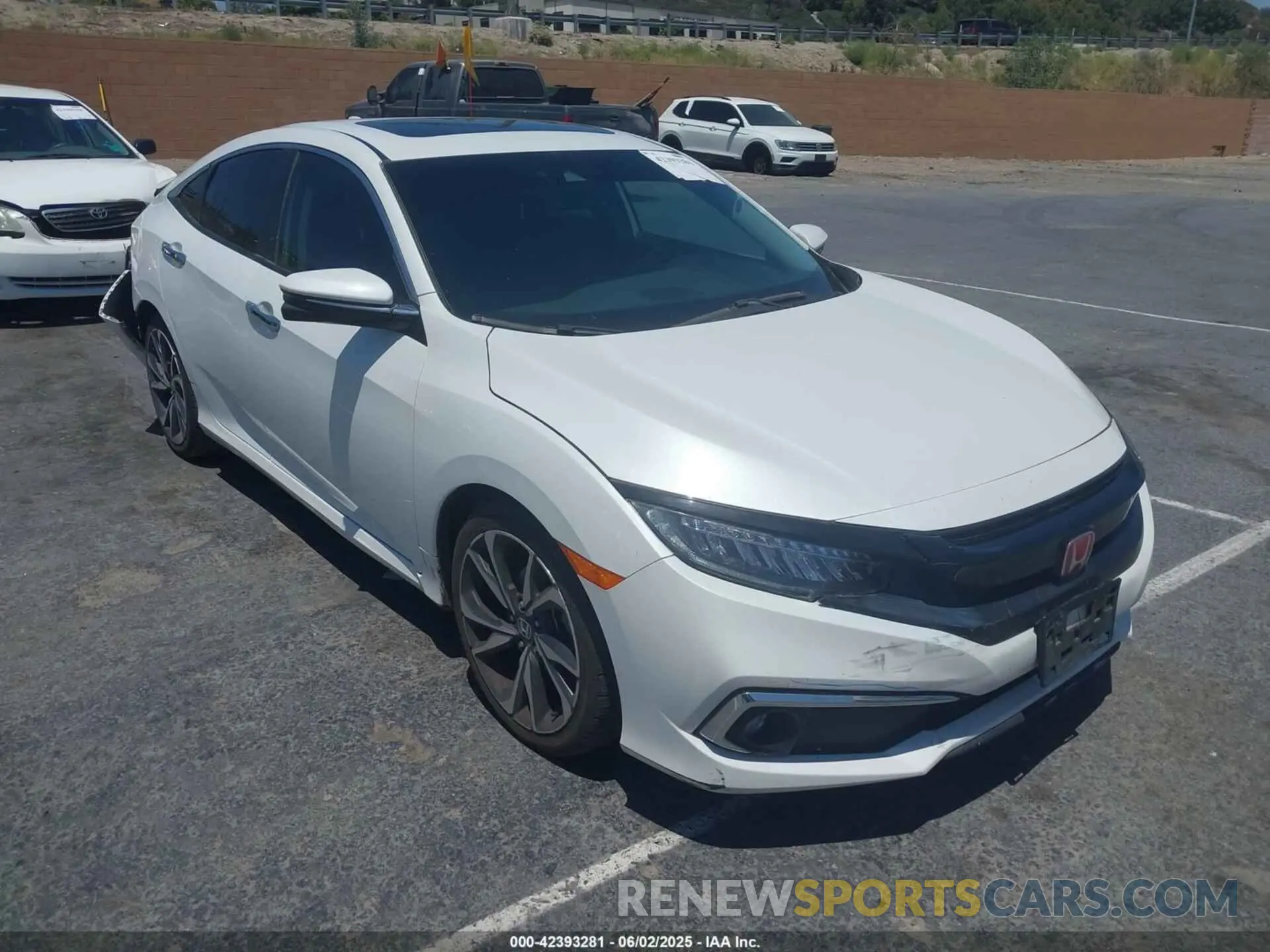1 Photograph of a damaged car 19XFC1F95ME202228 HONDA CIVIC 2021