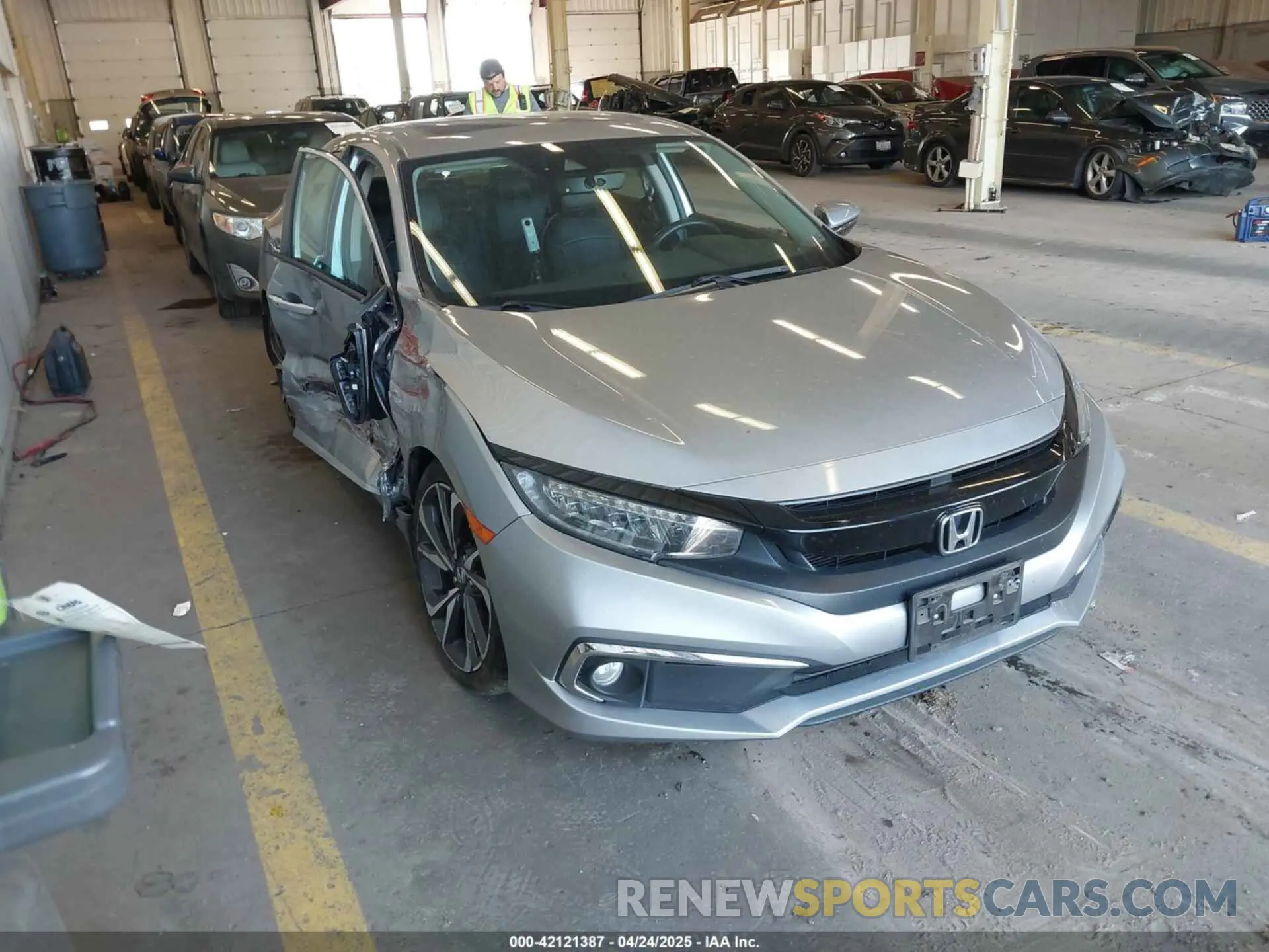 1 Photograph of a damaged car 19XFC1F97ME202456 HONDA CIVIC 2021