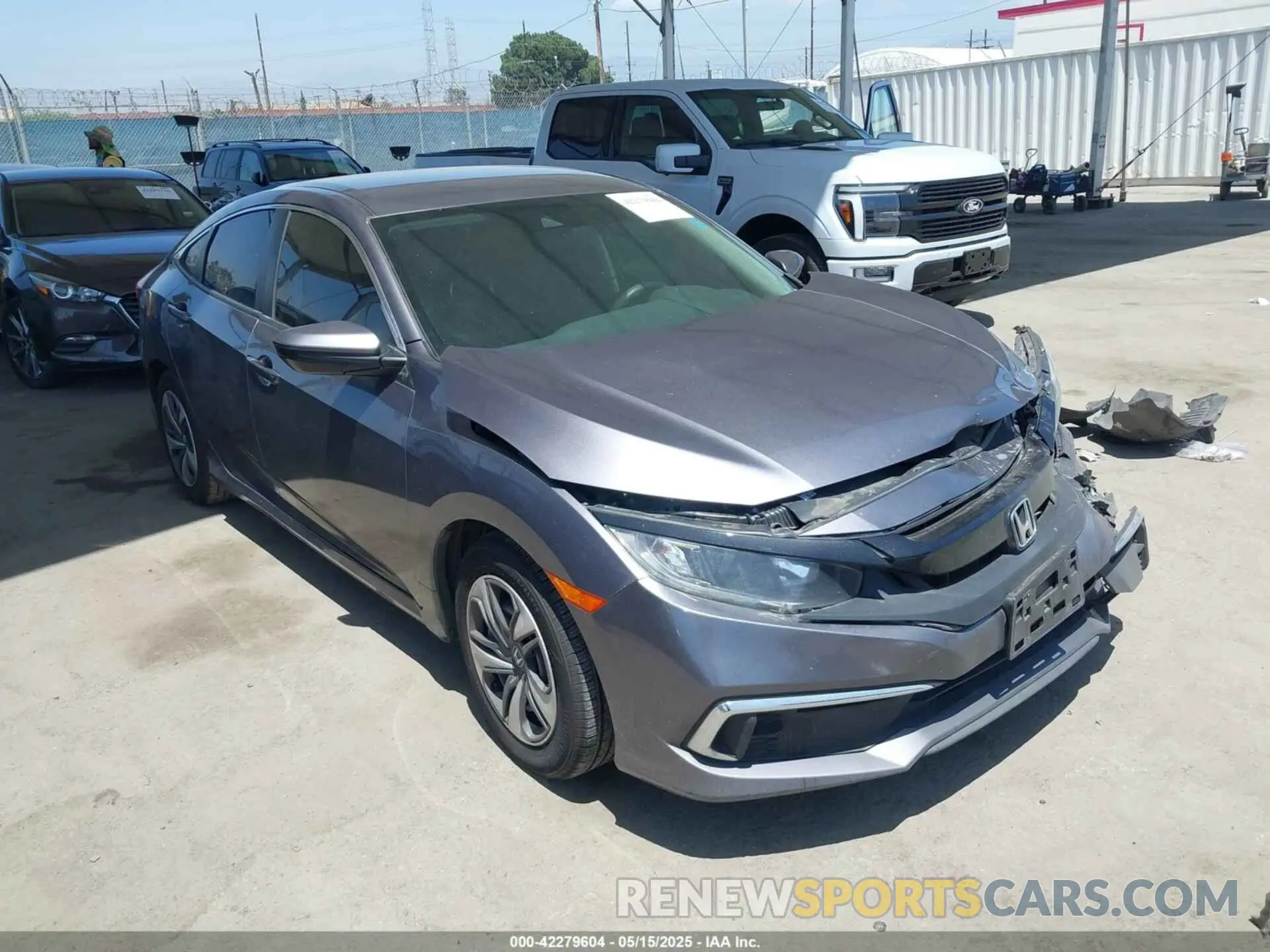 1 Photograph of a damaged car 19XFC2F62ME201341 HONDA CIVIC 2021