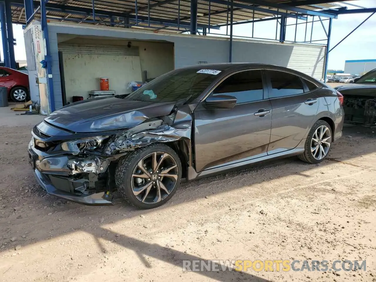 1 Photograph of a damaged car 19XFC2F80ME003634 HONDA CIVIC 2021