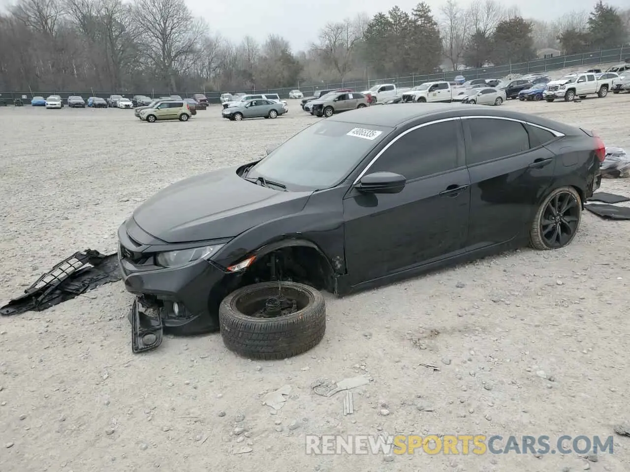1 Photograph of a damaged car 19XFC2F80ME203185 HONDA CIVIC 2021