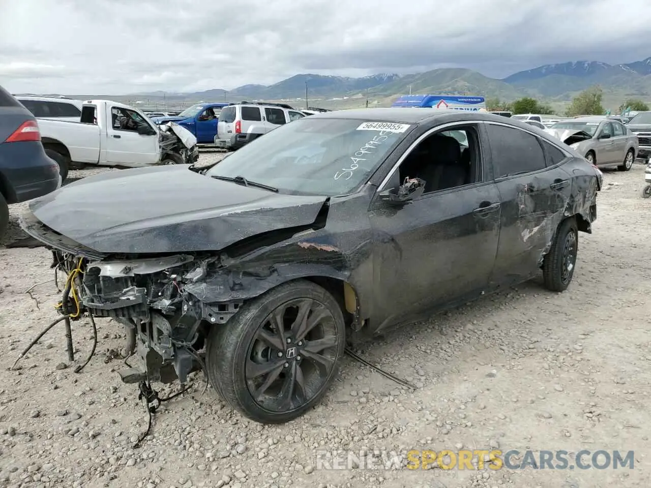 1 Photograph of a damaged car 19XFC2F81ME201445 HONDA CIVIC 2021