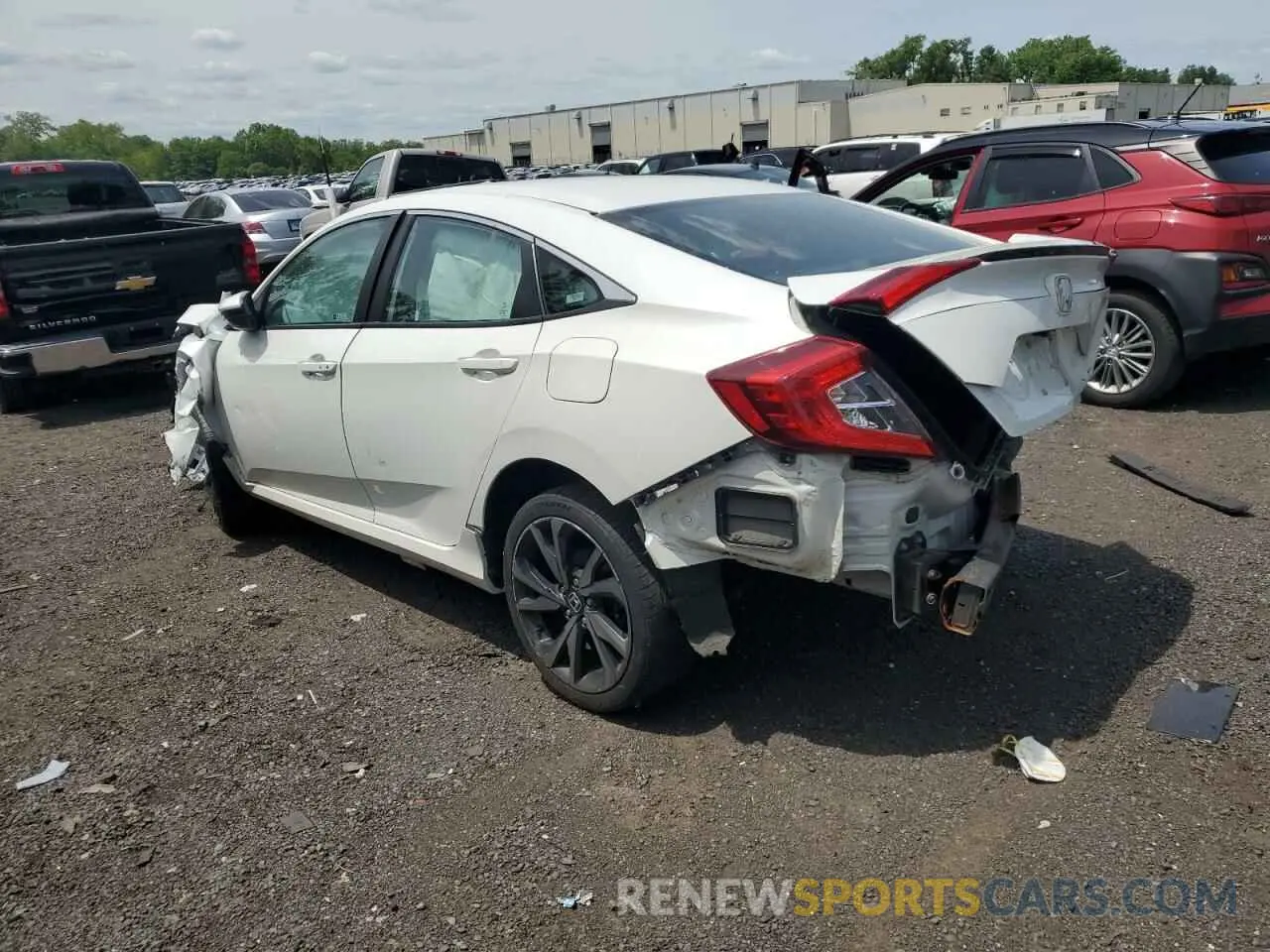 2 Photograph of a damaged car 19XFC2F82ME203088 HONDA CIVIC 2021