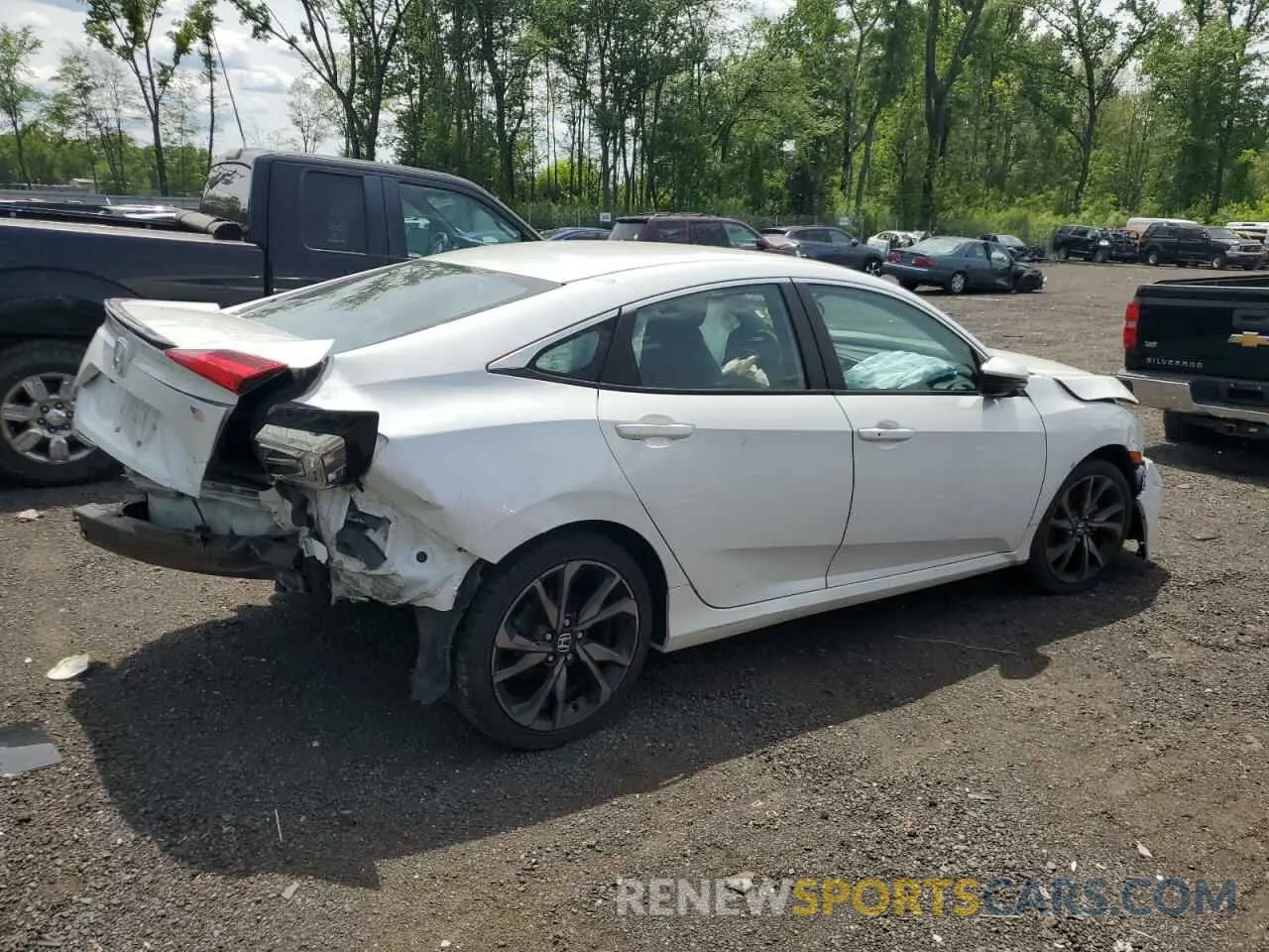 3 Photograph of a damaged car 19XFC2F82ME203088 HONDA CIVIC 2021