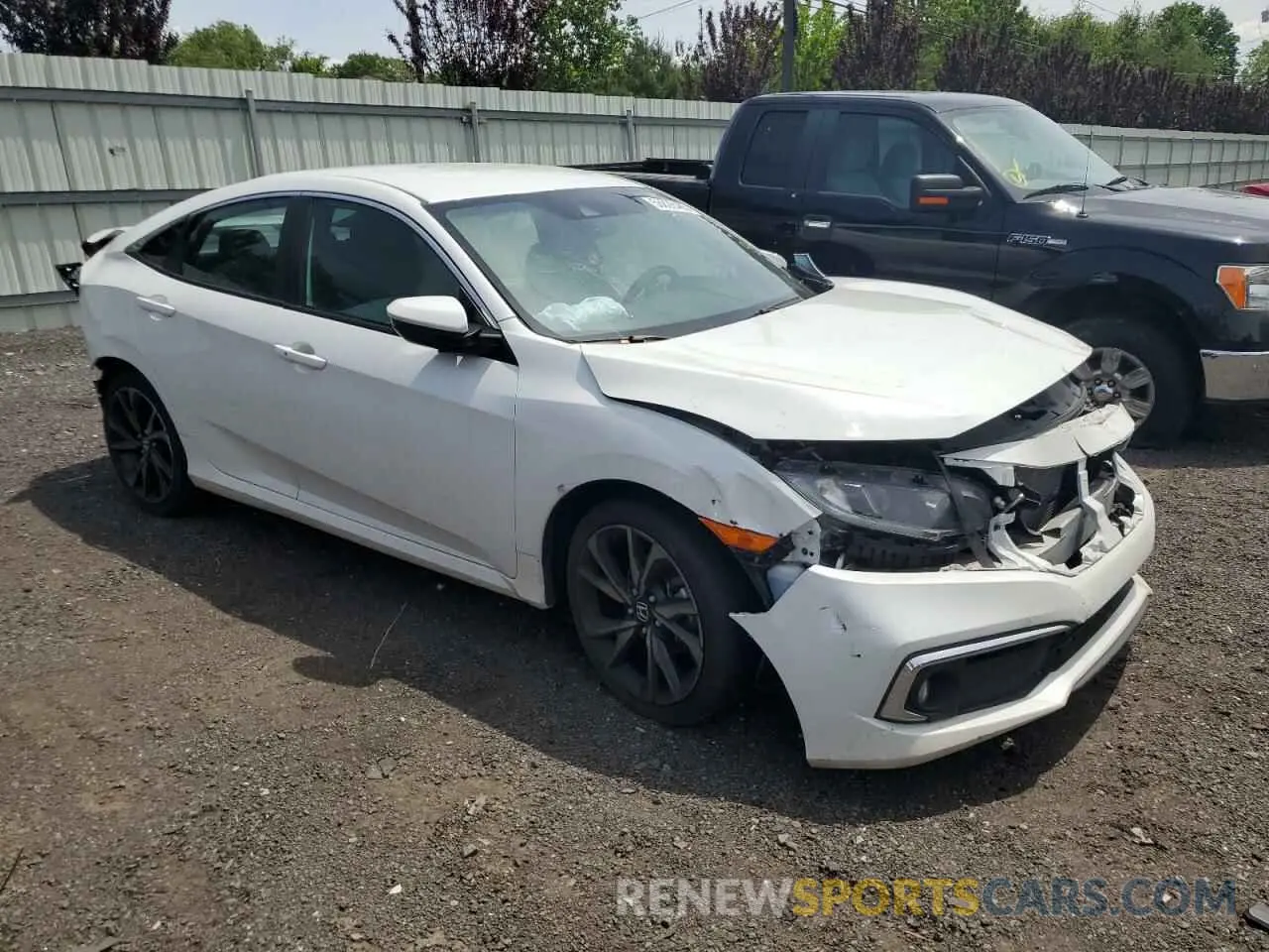 4 Photograph of a damaged car 19XFC2F82ME203088 HONDA CIVIC 2021