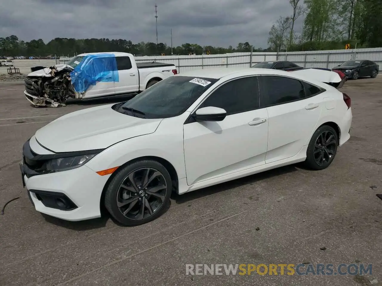 1 Photograph of a damaged car 19XFC2F83ME003286 HONDA CIVIC 2021