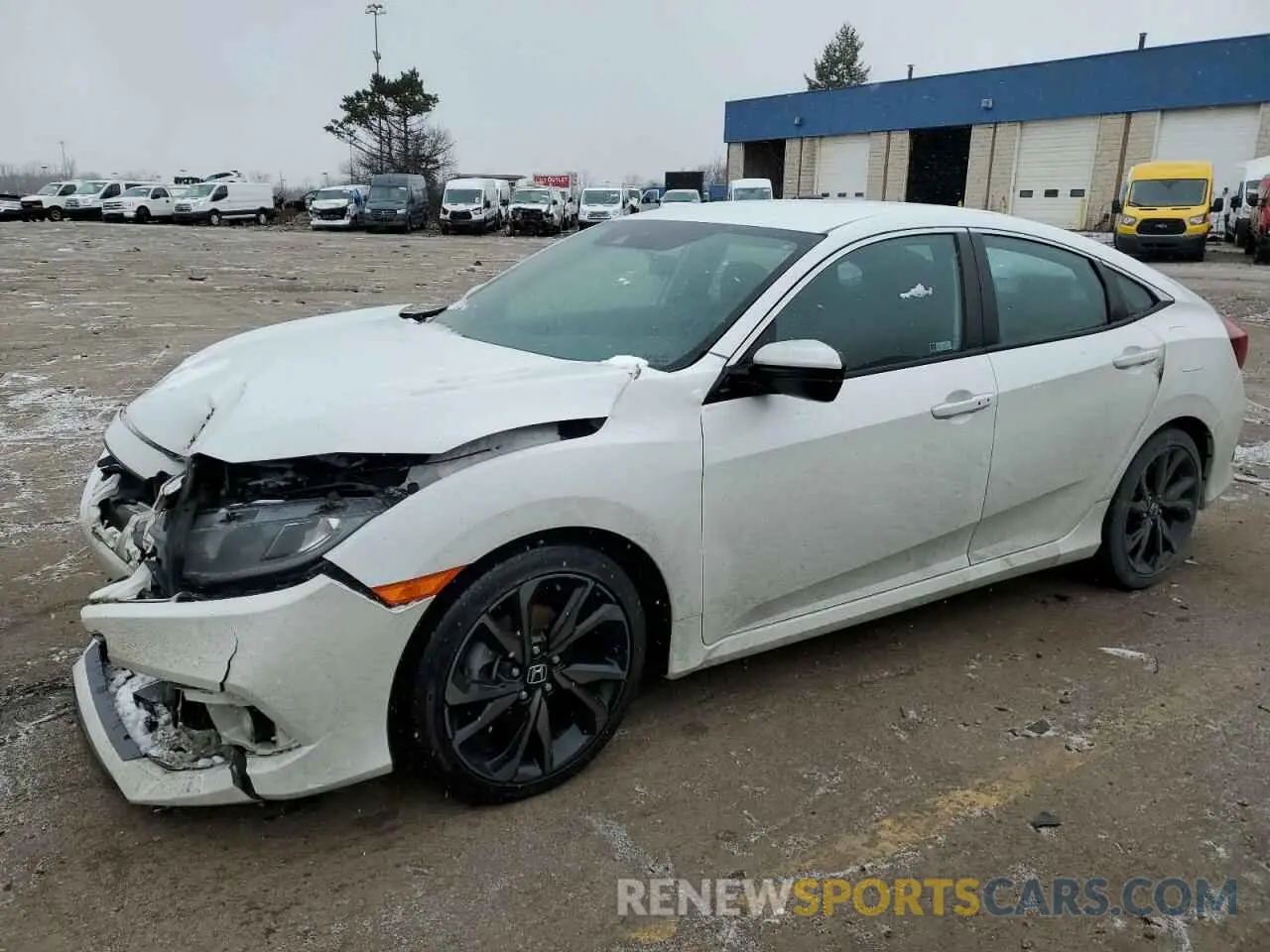 1 Photograph of a damaged car 19XFC2F84ME001398 HONDA CIVIC 2021