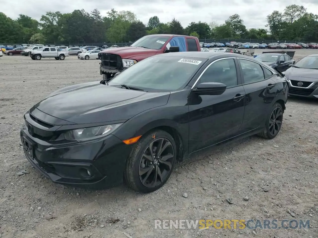 1 Photograph of a damaged car 19XFC2F84ME002745 HONDA CIVIC 2021