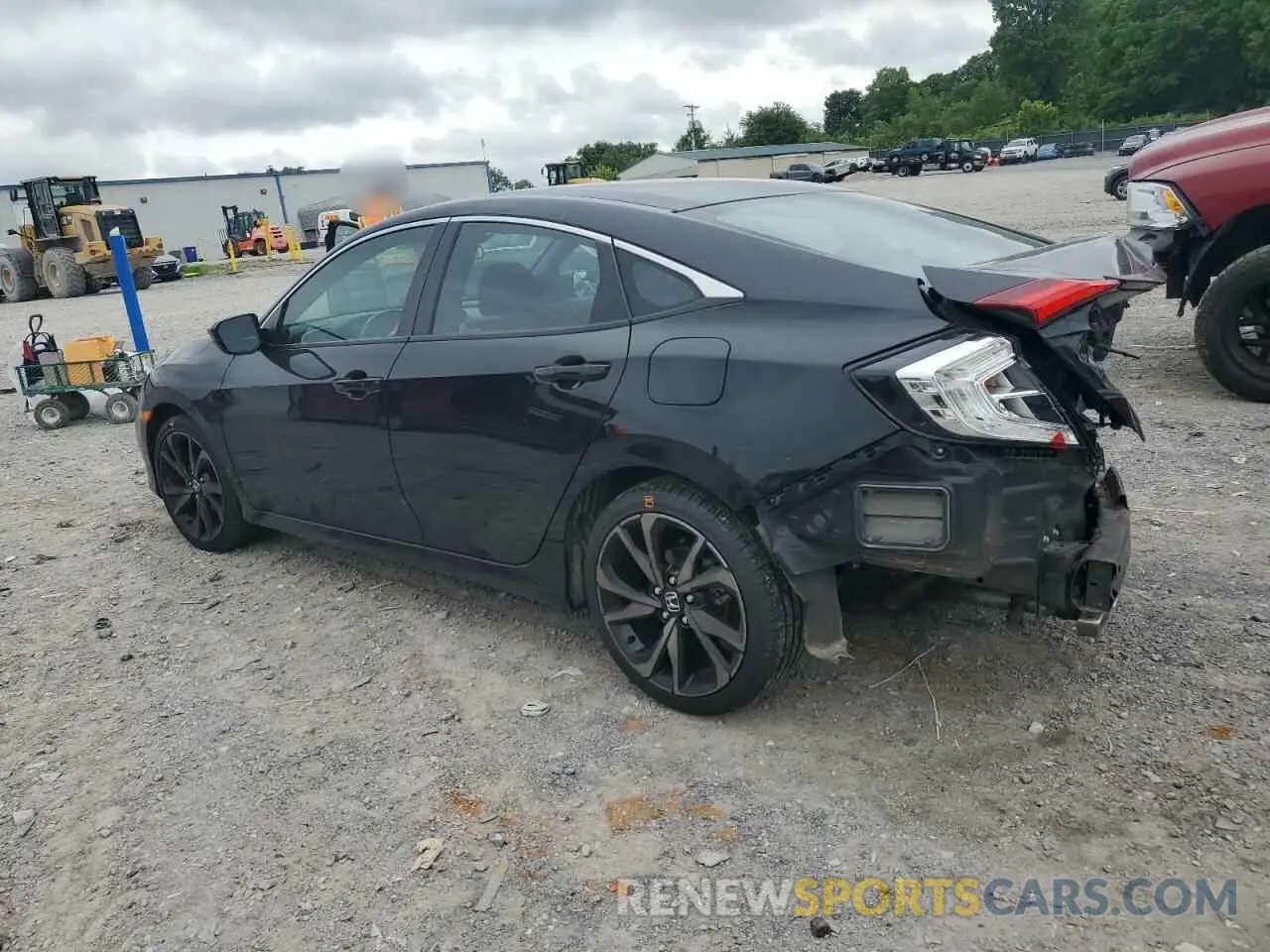 2 Photograph of a damaged car 19XFC2F84ME002745 HONDA CIVIC 2021