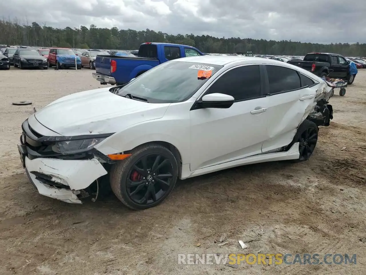 1 Photograph of a damaged car 19XFC2F84ME202282 HONDA CIVIC 2021
