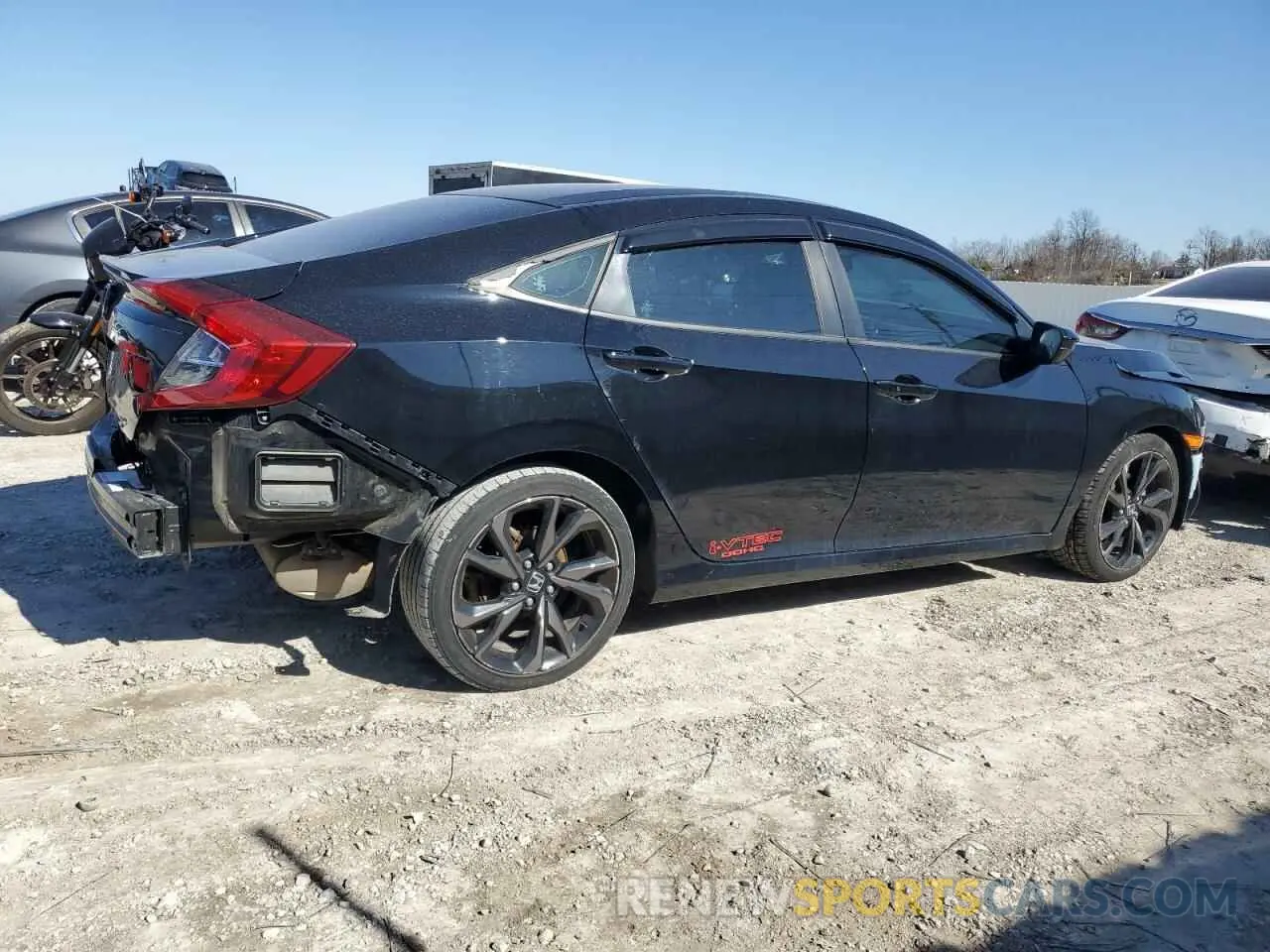 3 Photograph of a damaged car 19XFC2F87ME000908 HONDA CIVIC 2021