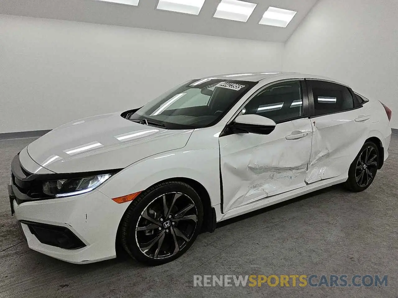 1 Photograph of a damaged car 19XFC2F87ME202289 HONDA CIVIC 2021