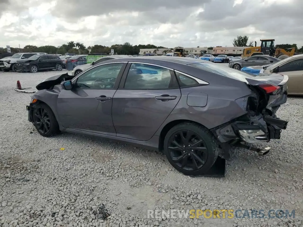 2 Photograph of a damaged car 19XFC2F8XME000756 HONDA CIVIC 2021