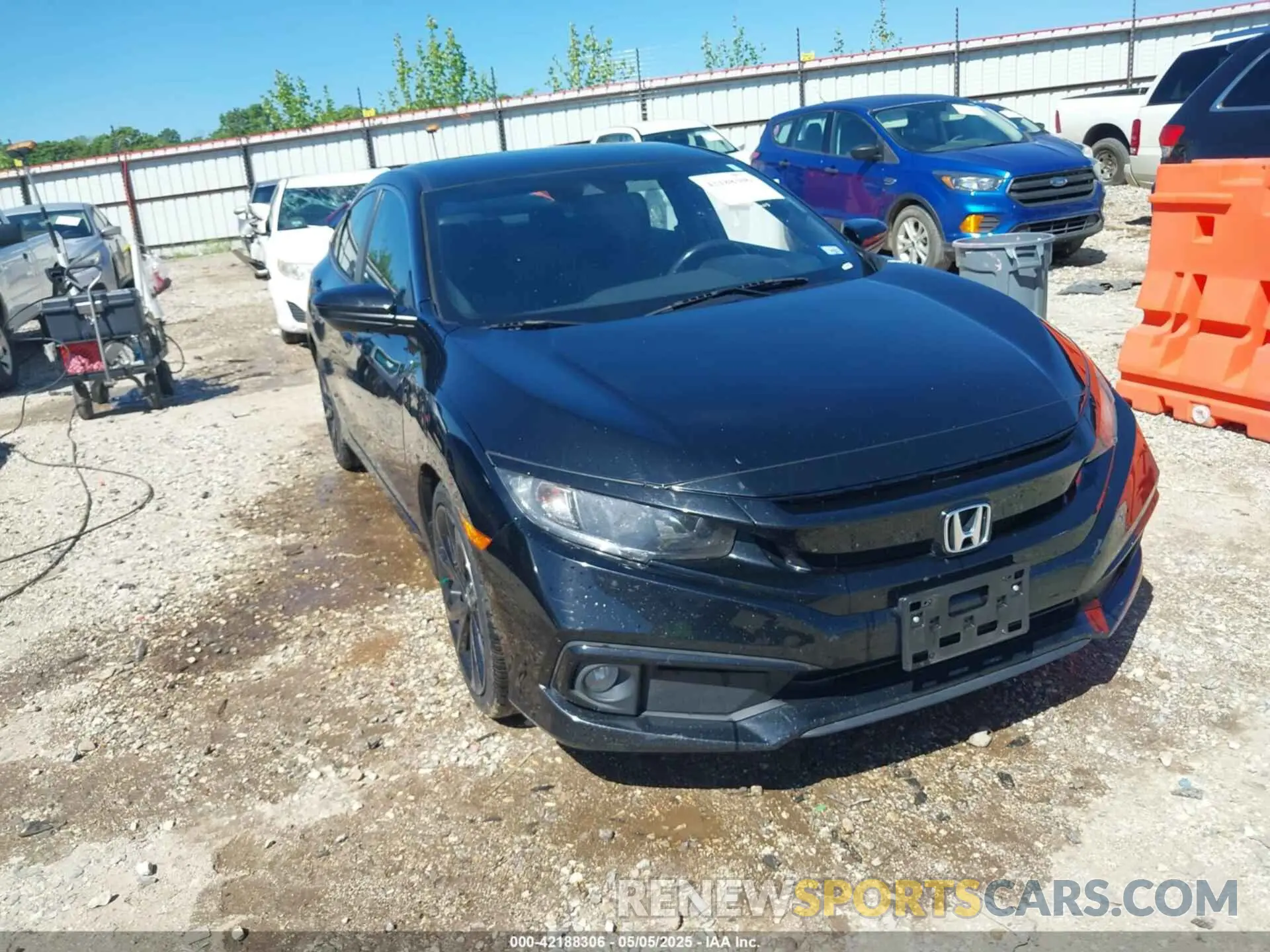 1 Photograph of a damaged car 19XFC2F8XME001986 HONDA CIVIC 2021