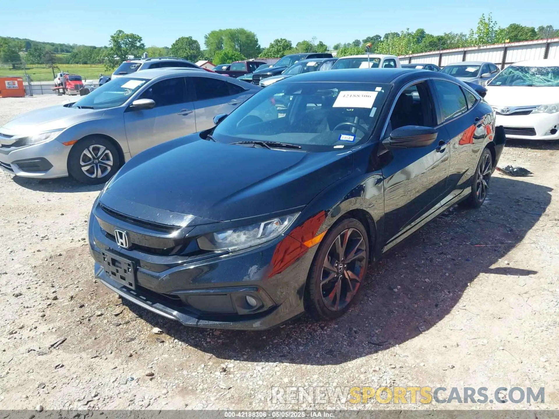2 Photograph of a damaged car 19XFC2F8XME001986 HONDA CIVIC 2021