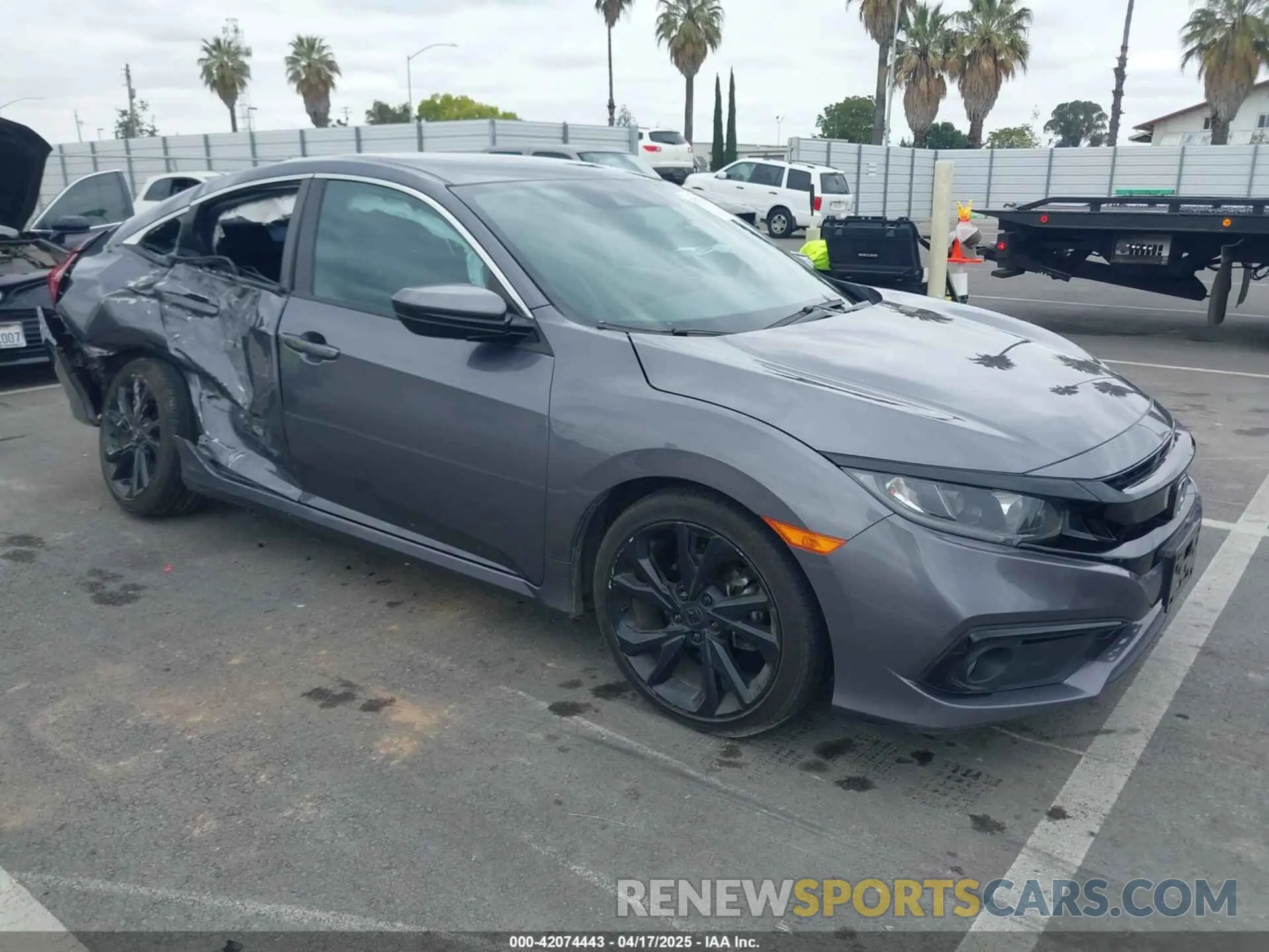 1 Photograph of a damaged car 19XFC2F8XME201752 HONDA CIVIC 2021
